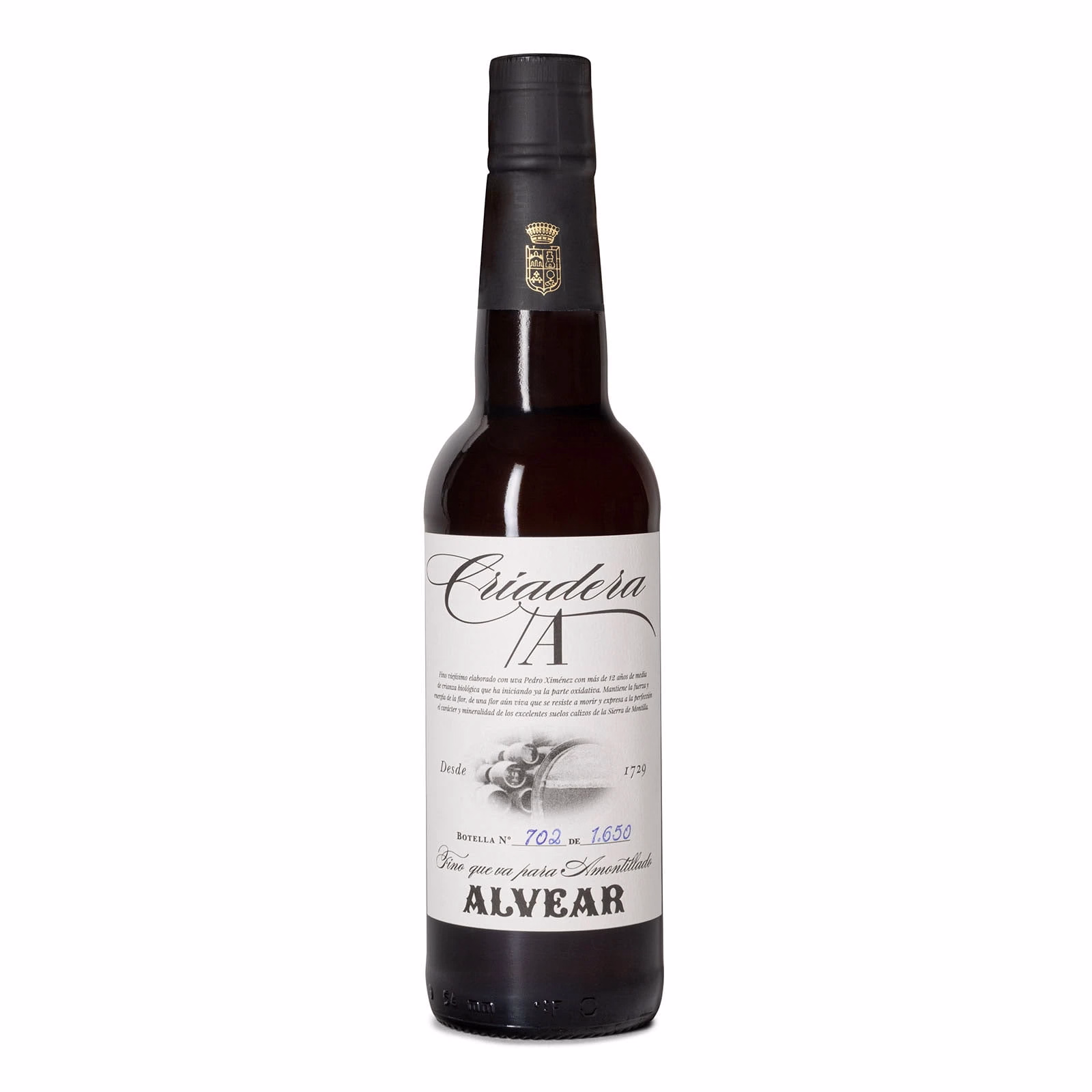 Criadera A Fino que va para Amontillado 37,5 cl 16 Criadera A Fino que va para Amontillado 37,5 cl