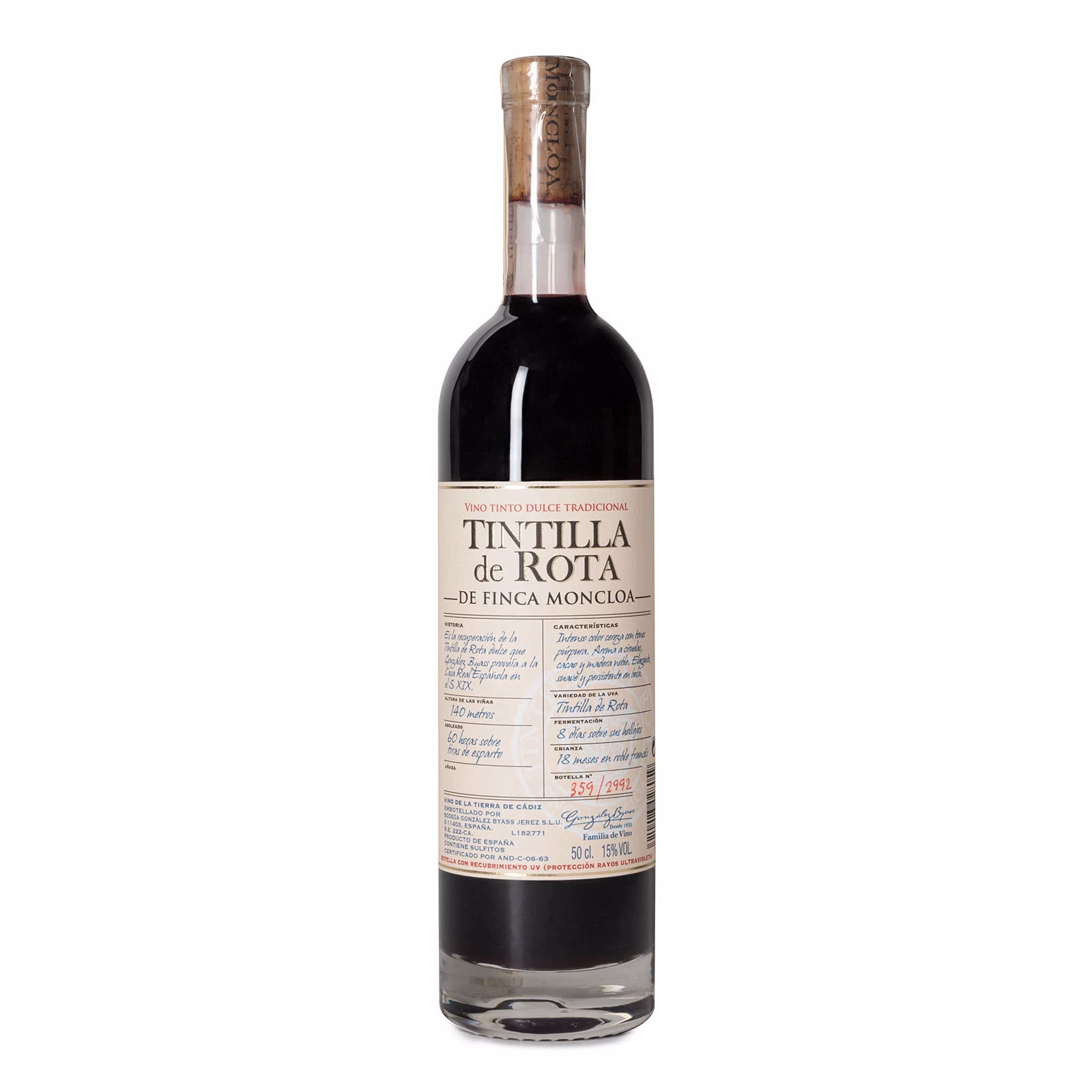 Finca Moncloa tintilla de rota dulce 2019
