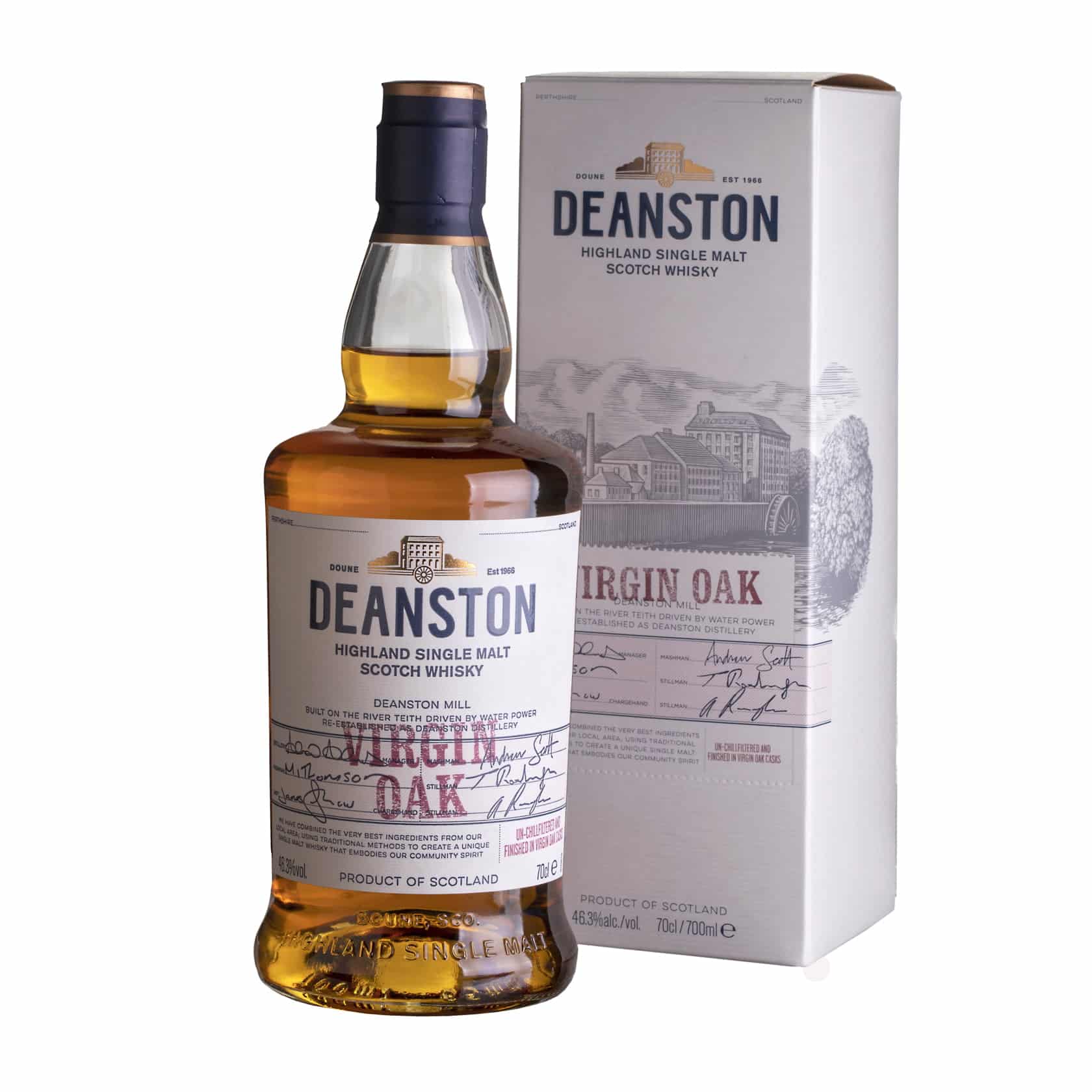 Deanston Virgin Highland Enoteca Oak Whisky Single Malt • 46,3% Madrid Barolo