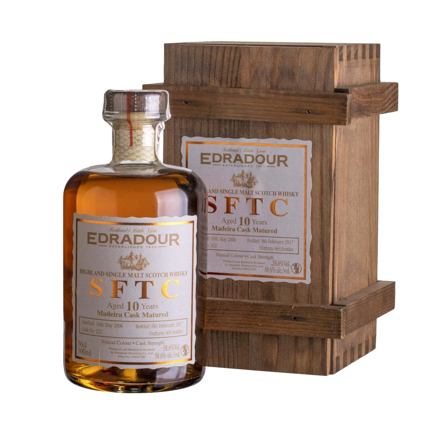 Whisky Edradour 10 YO 2006 SFTC Madeira Cask Highland Single Malt 58,6%