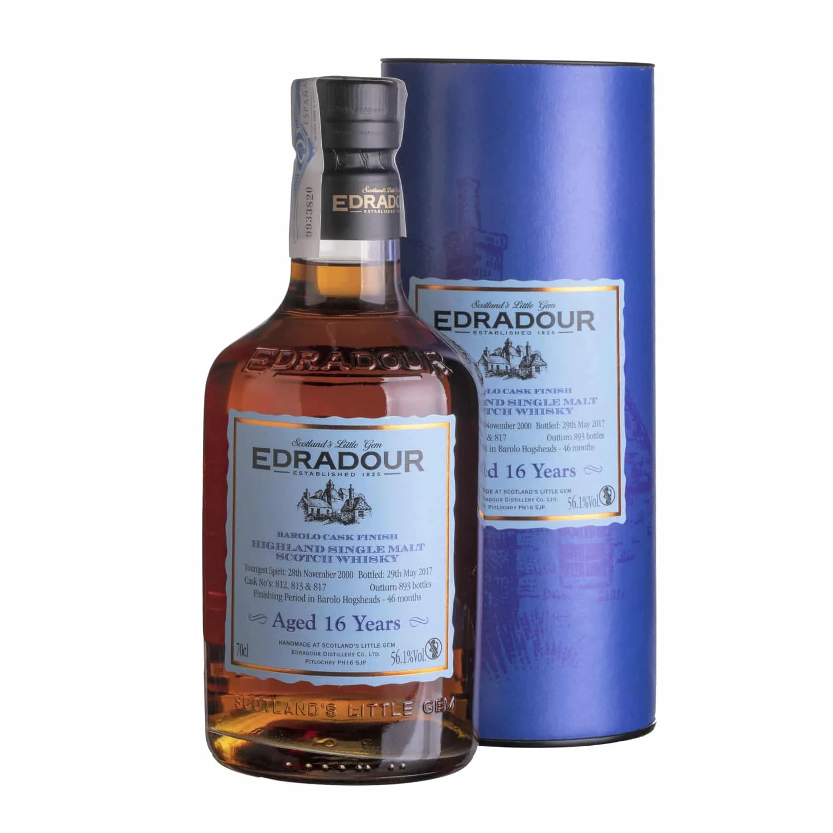 Whisky Edradour 16 YO 2000 Barolo Cask Finish Highland Single Malt 56,1%