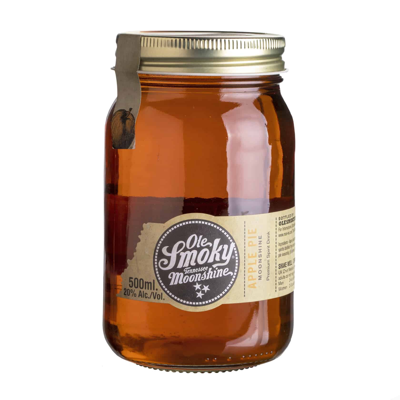 Licor Whiskey Ole Smoky Apple Pie Tennessee Moonshine 20%