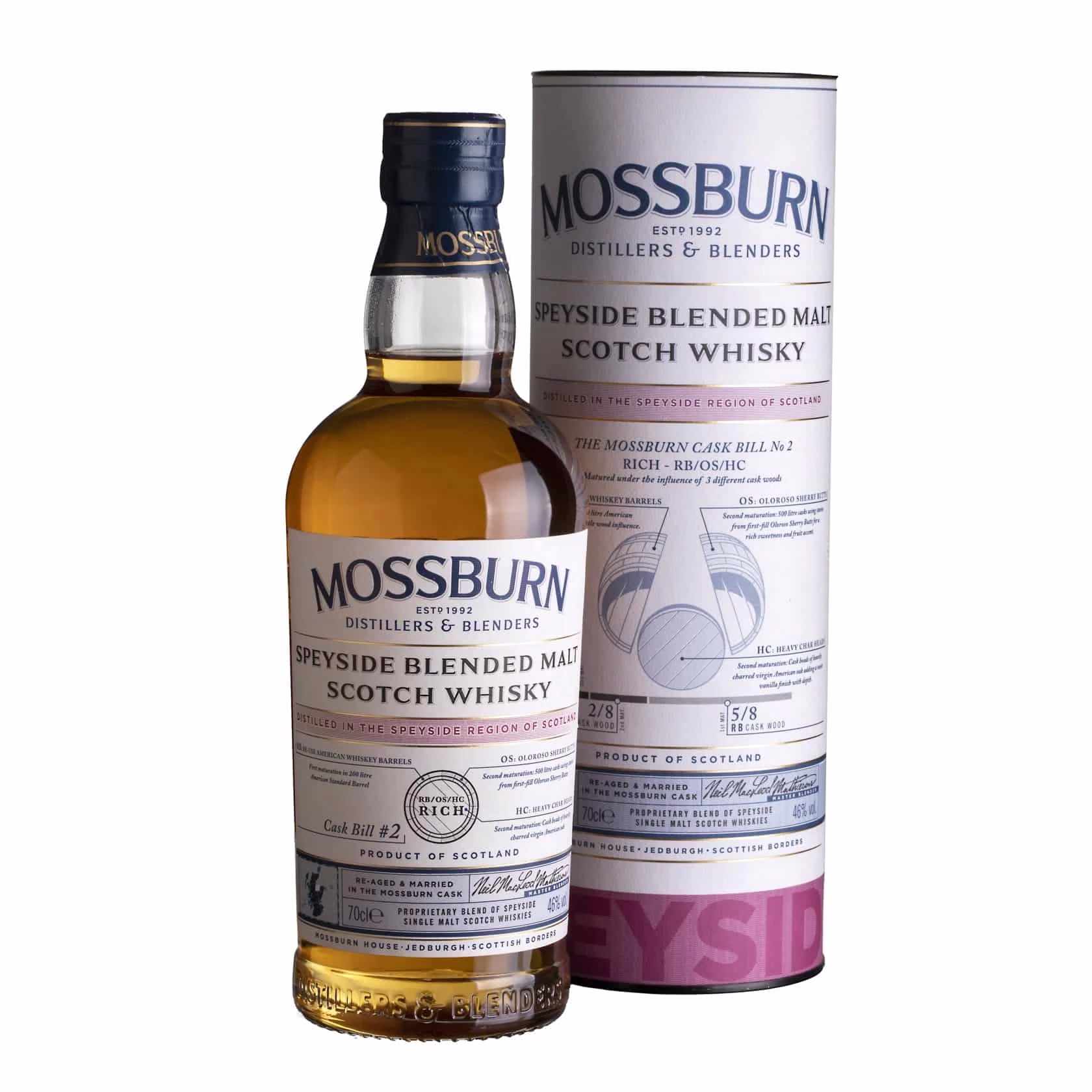 Whisky Mossburn Cask Bill #2 Speyside Blended Malt 46%