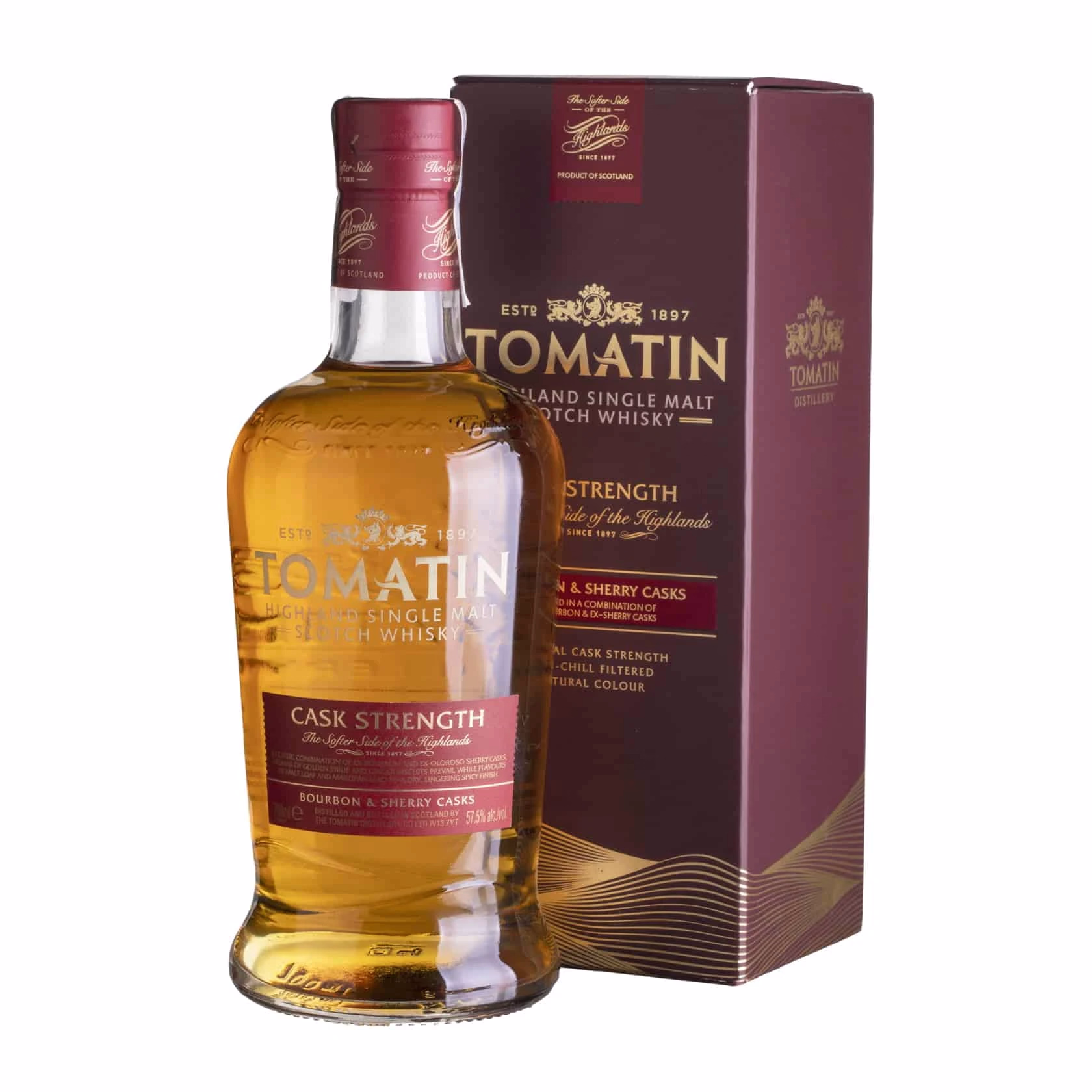 Whisky Tomatin Cask Strength Bourbon & Sherry Casks Higland Single Malt 57.5% 15 Whisky Tomatin Cask Strength Bourbon & Sherry Casks Higland Single Malt 57.5%