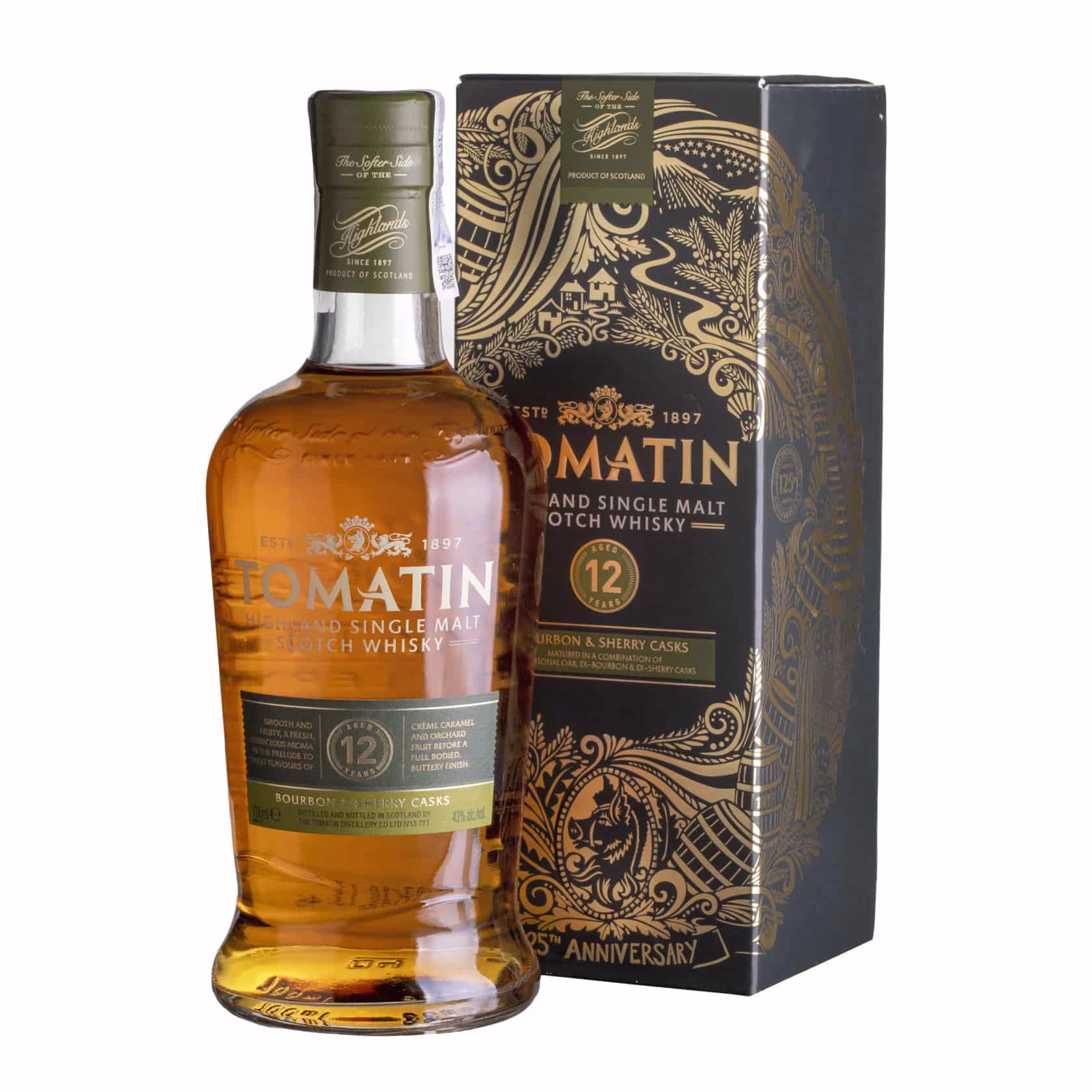 _A6A2758 Whisky Tomatin 12 YO Bourbon & Sherry Casks Highland Single Malt 43%