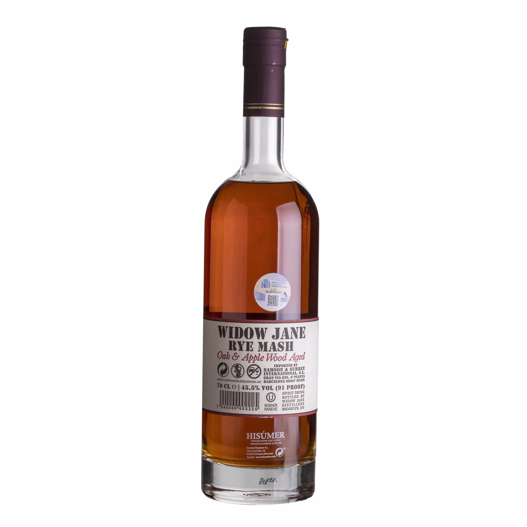 _A6A2779 Bourbon Widow Jane Rye Mash Oak & Apple Wood 45.5%