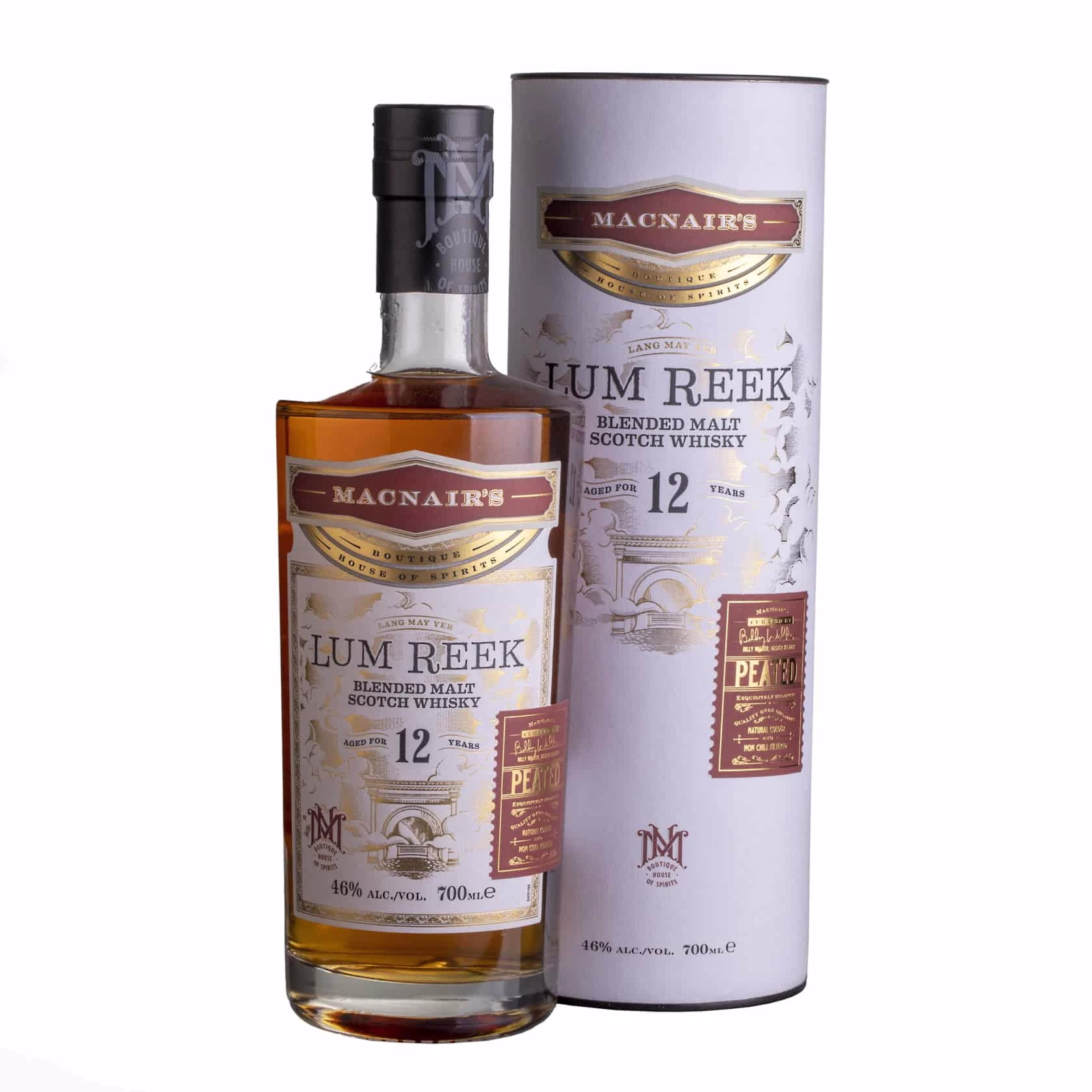 _A6A2804 Whisky Macnair’s Lum Reek 12 YO Blended Malt 46%