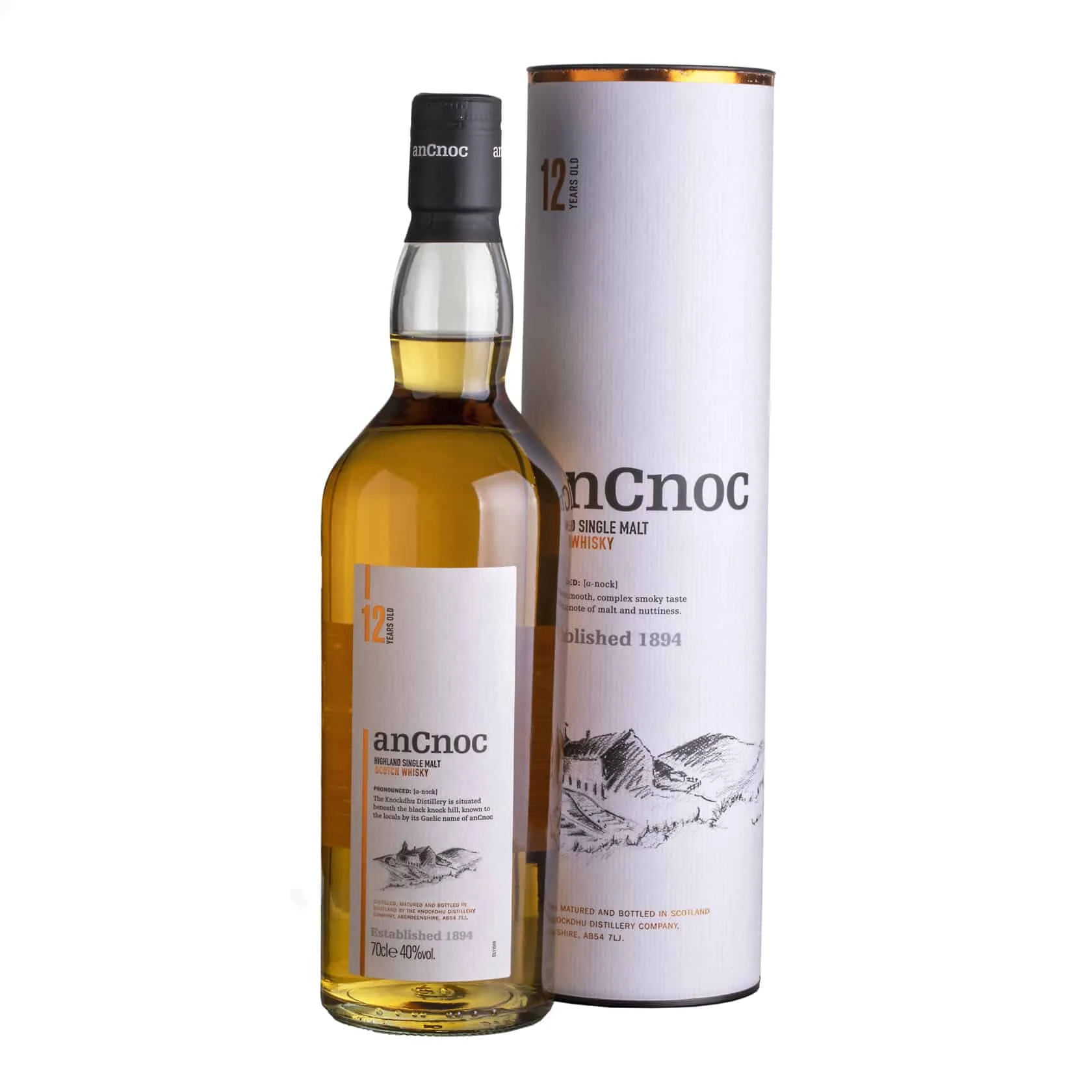 Whisky Ancnoc 12 YO Highland Single Malt 40%