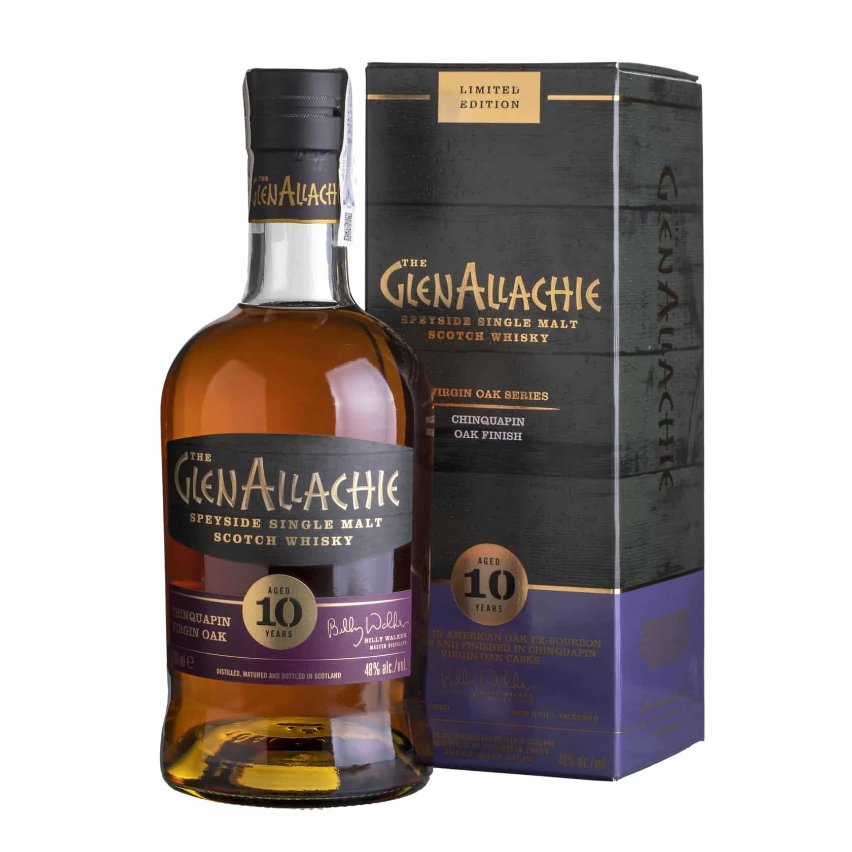 Whisky Glenallachie Chinquapin Virgin Oak 10 YO Speyside Single Malt 48%