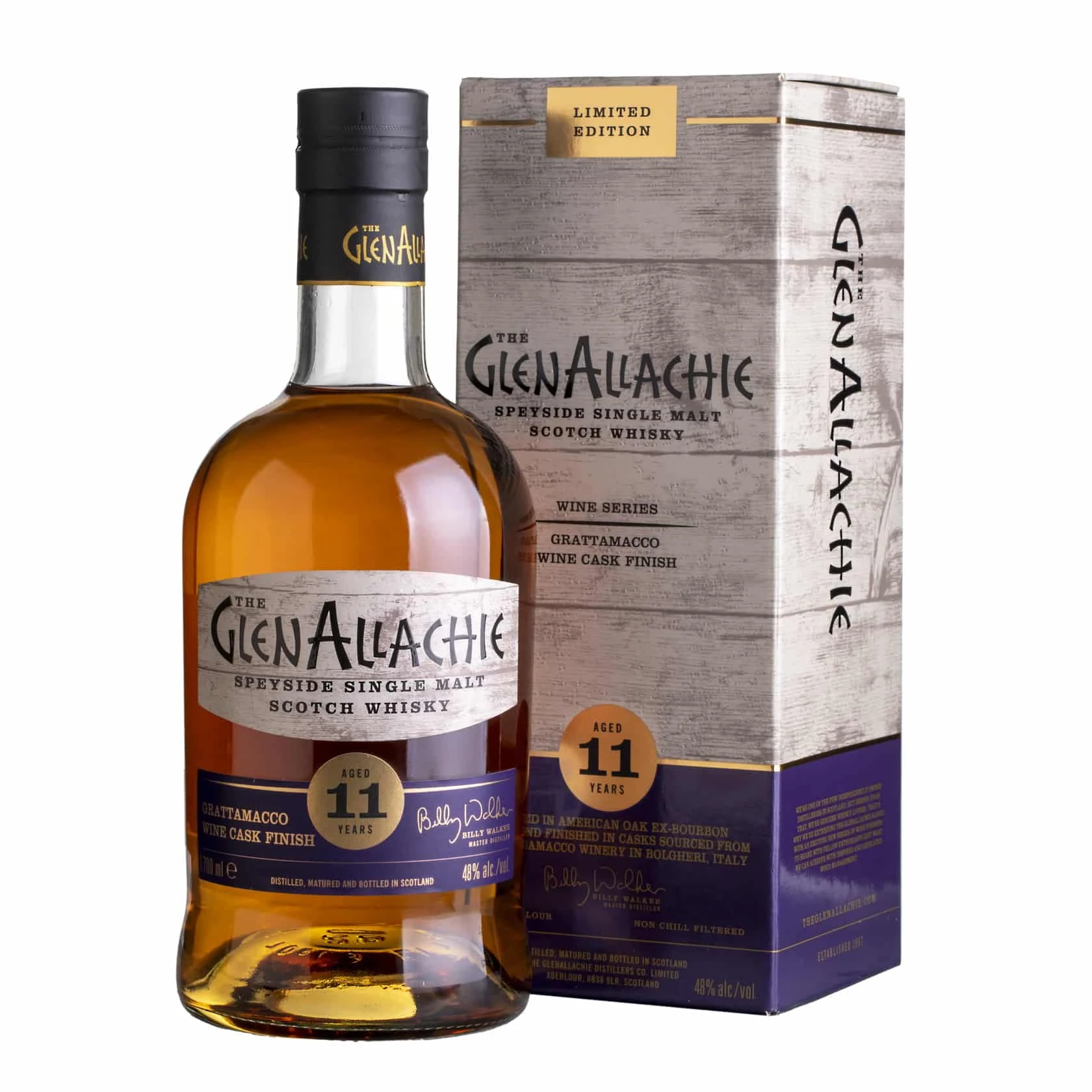 Whisky Glenallachie Grattamacco Wine Cask 11 YO Speyside Single Malt 48%