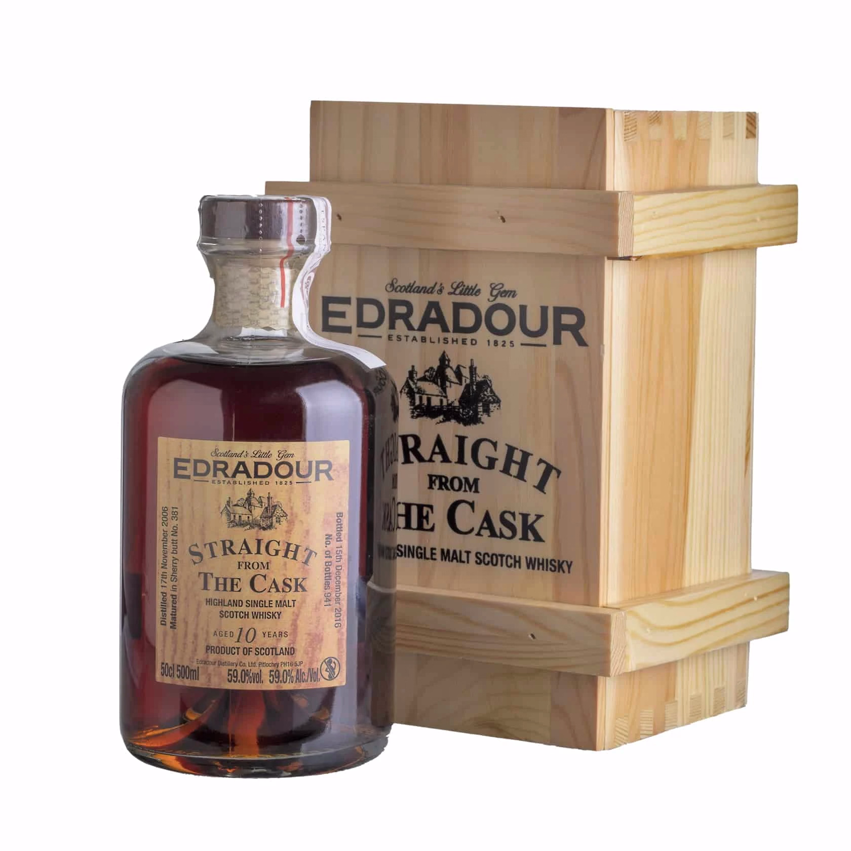 Whisky Edradour 10 YO 2006 SFTC Sherry Cask Highland Single Malt 59% 10 Whisky Edradour 10 YO 2006 SFTC Sherry Cask Highland Single Malt 59%