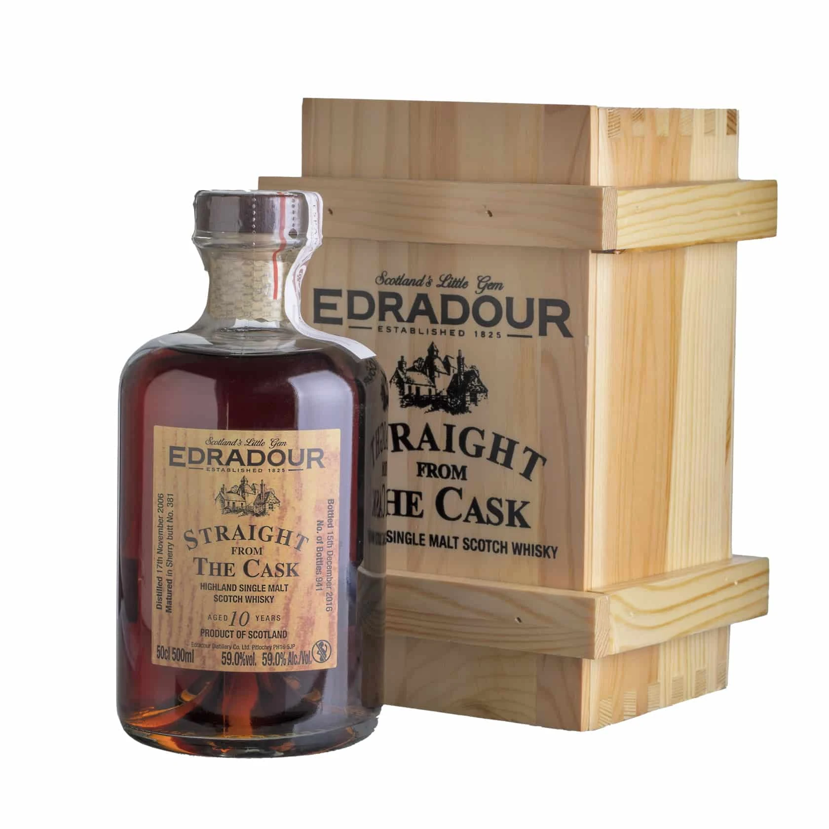 Whisky Edradour 10 YO 2006 SFTC Sherry Cask Highland Single Malt 59%