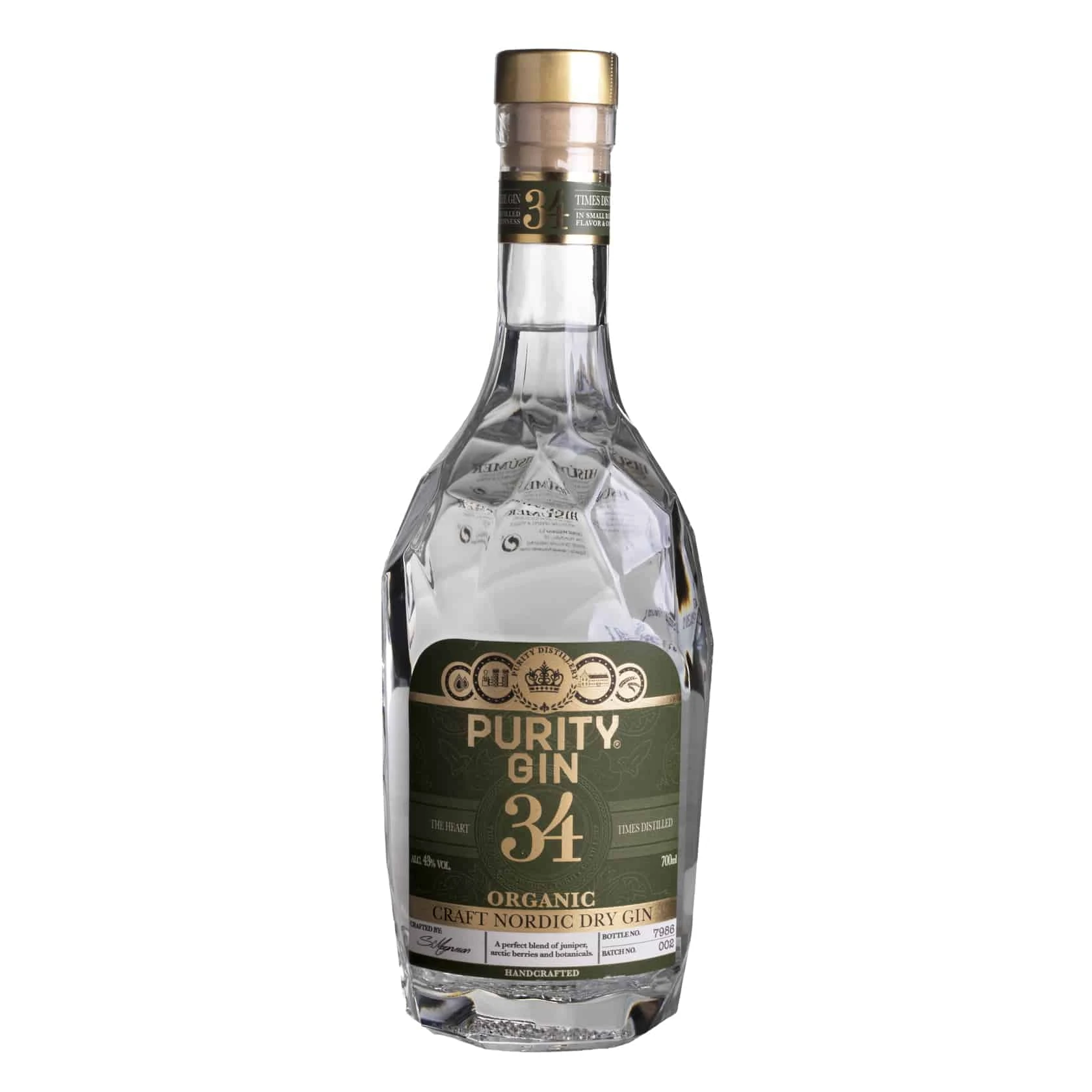 Ginebra Purity 34 Dry Organic Swedish 43%