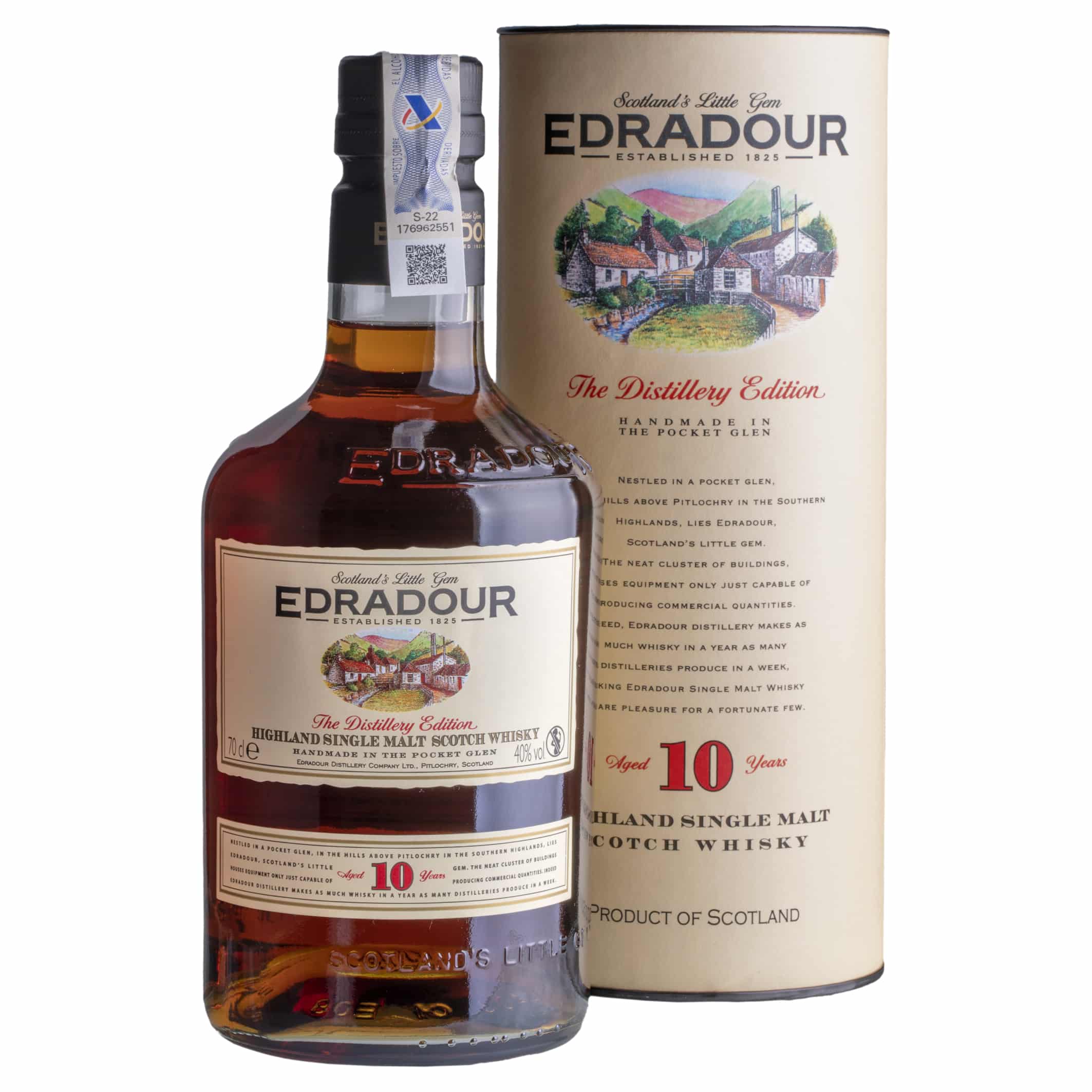 Whisky Edradour 10 YO Highland Single Malt 40%