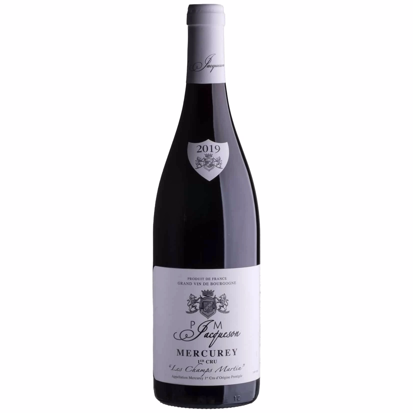 Paul et Marie Jacqueson Mercurey 1er Cru Champs Martin 2019