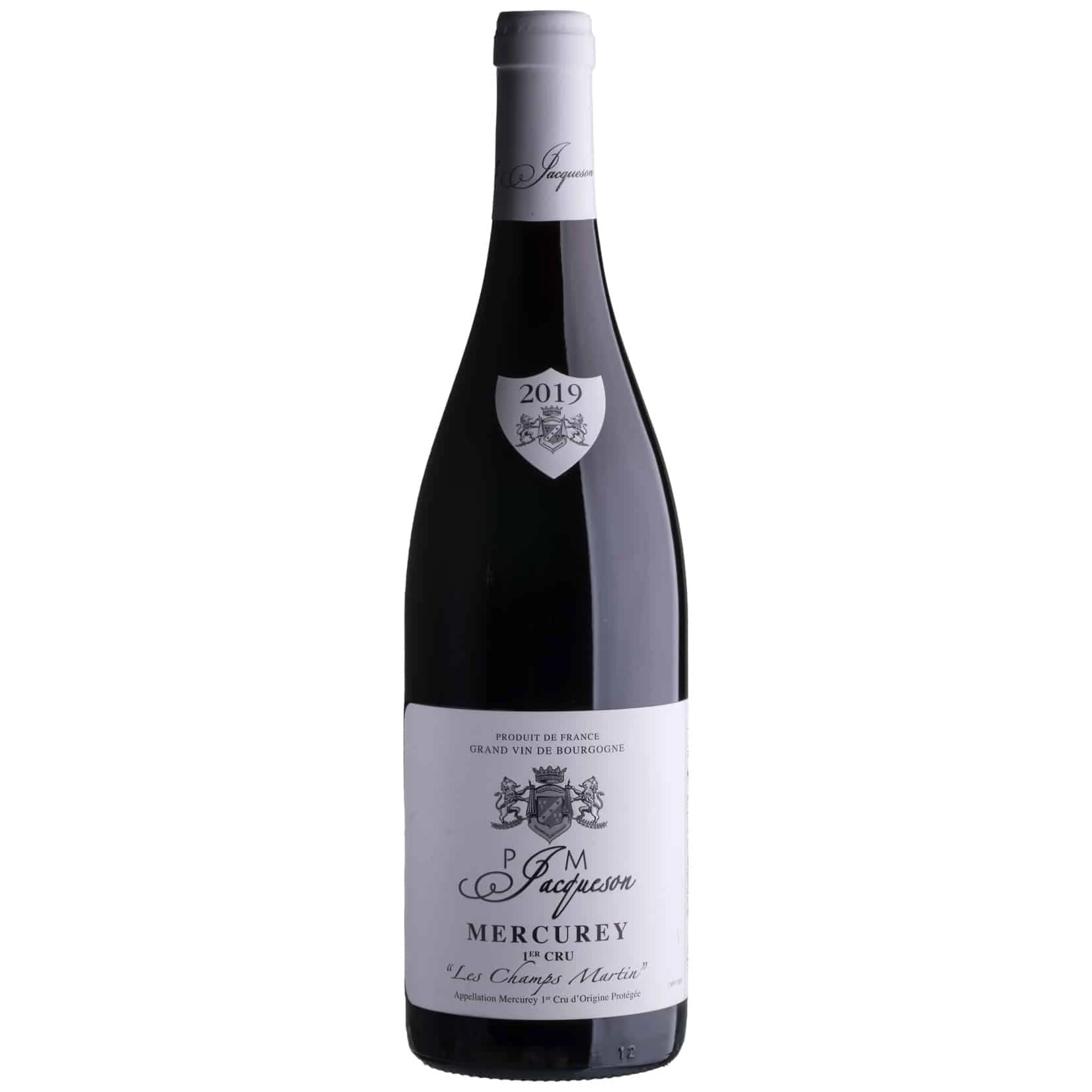 Paul et Marie Jacqueson Mercurey 1er Cru Champs Martin 2019