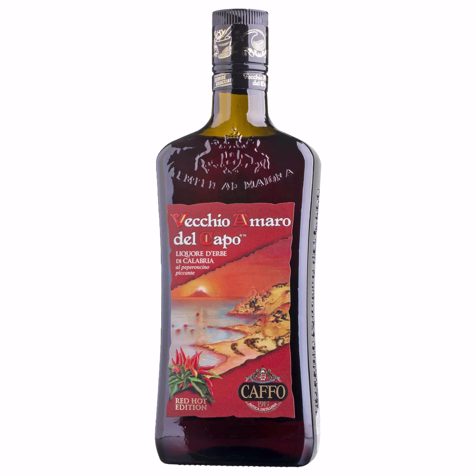 Licor Caffo Vecchio Amaro del Capo Red Hot Peperoncino
