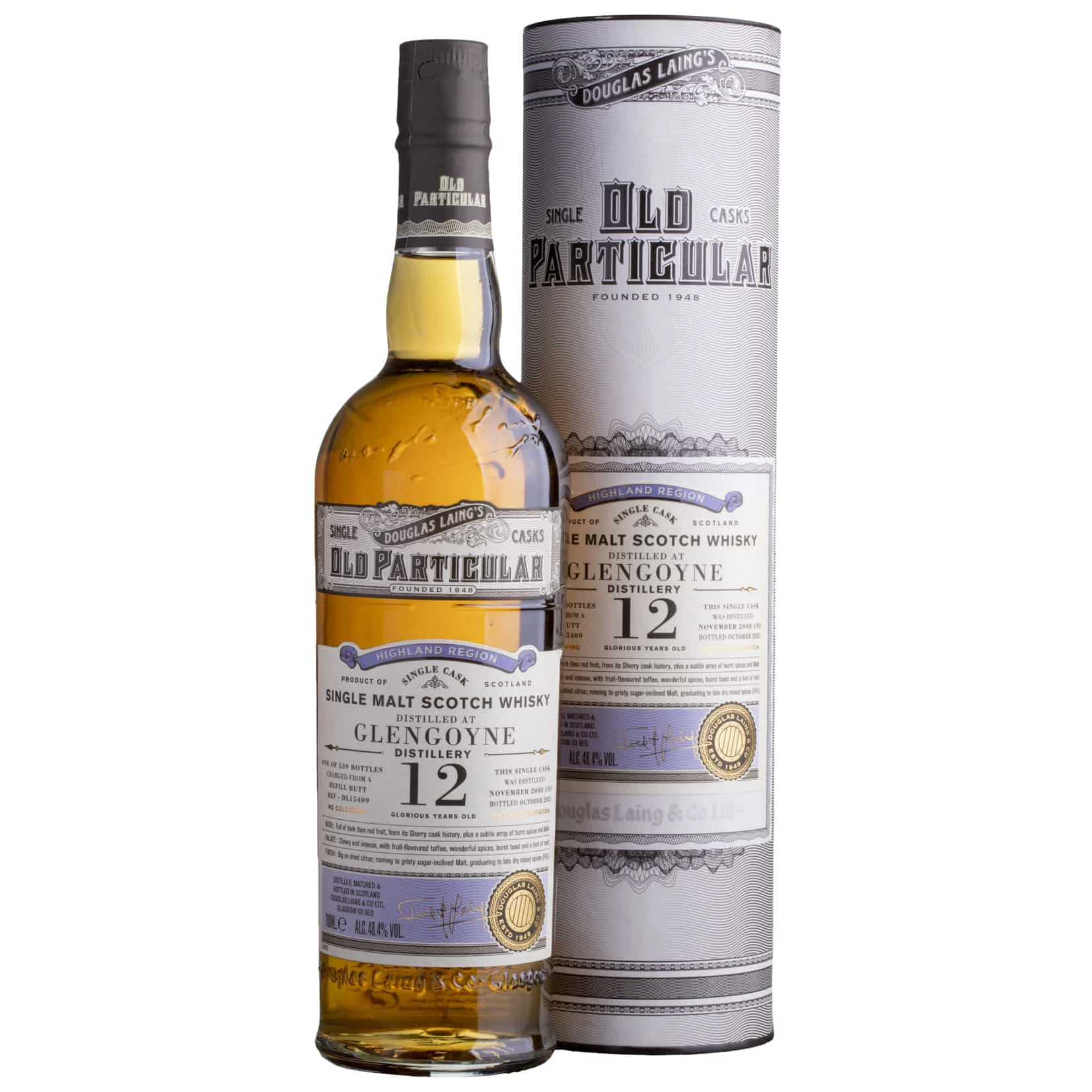 Whisky Old Particular Glengoyne Single Malt 2008 12 YO 48,4%