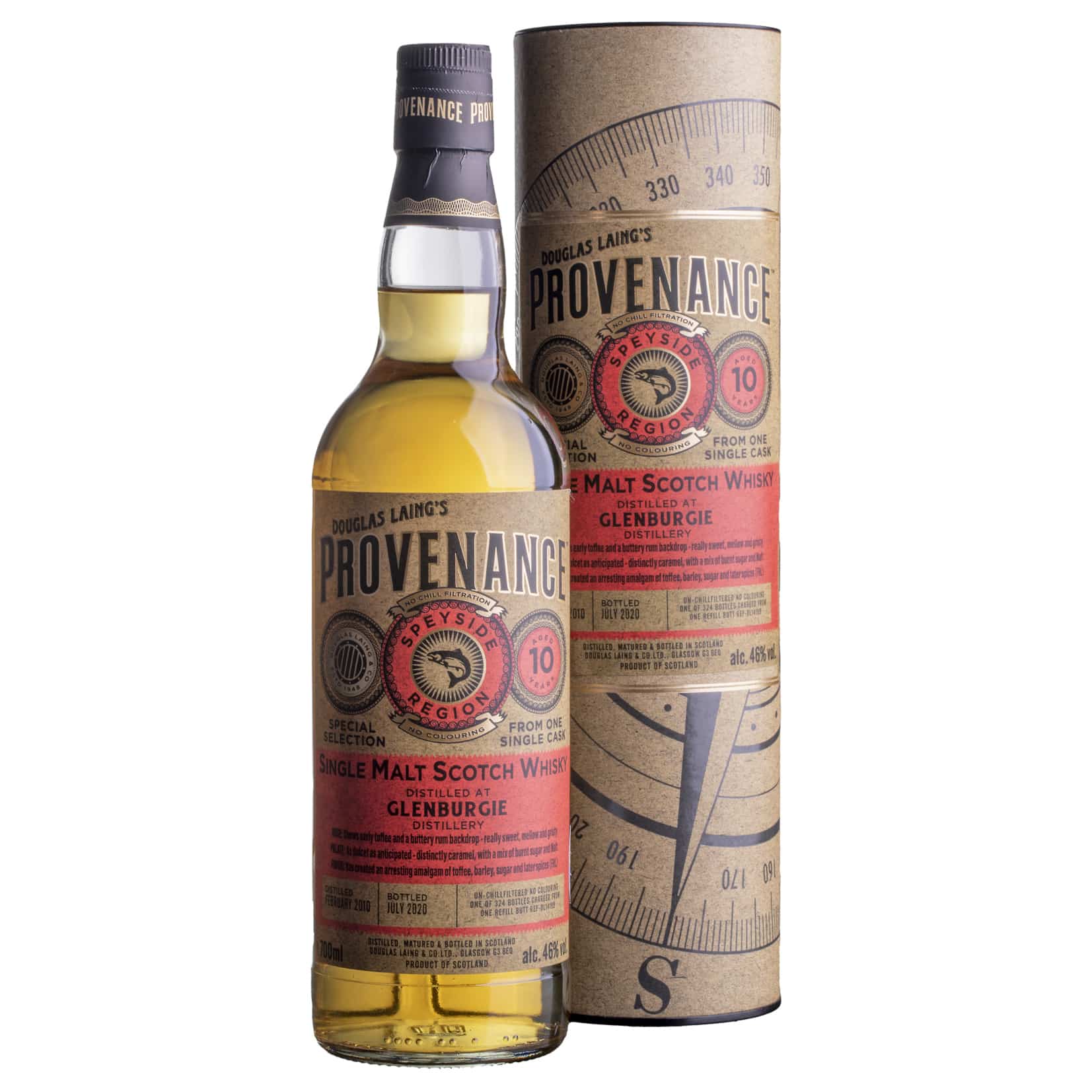 Whisky Provenance Glenburgie Speyside Single Malt 2010 10 YO 46%