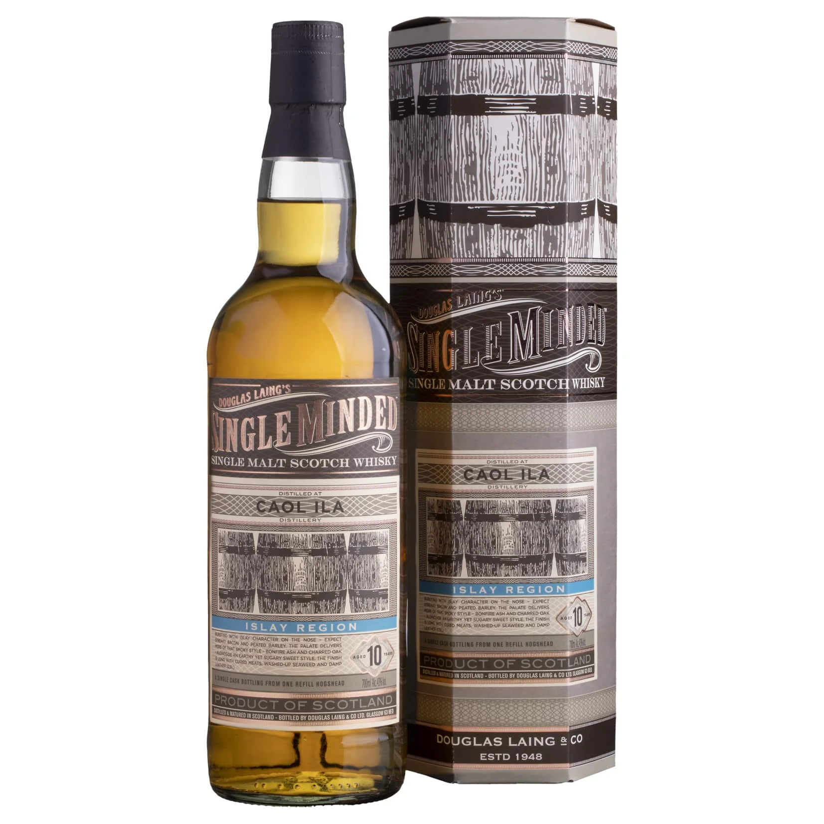 Whisky Single Minded Caol Ila Islay Single malt 10 YO 43%