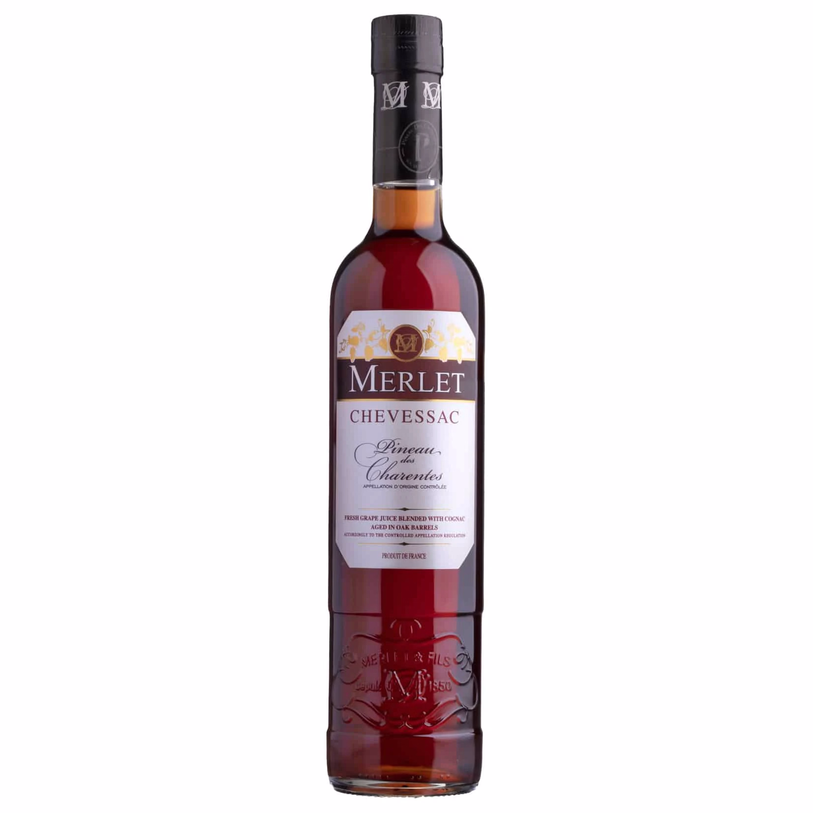 Licor Merlet Pineau des Charentais Rosé 17% 50cl.