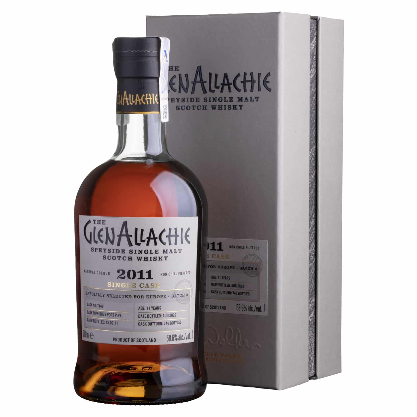 Whisky Glenallachie Ruby Port Cask Strength 11 YO 2011 Speyside Single Malt 58,6%