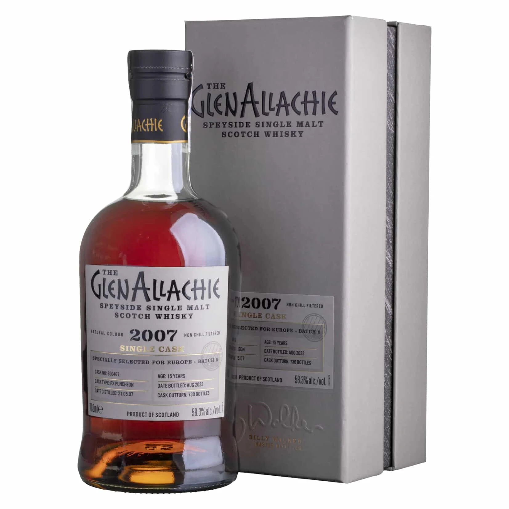 Whisky Glenallachie PX Cask Strength 15 YO 2007 Speyside Single Malt 58,3%