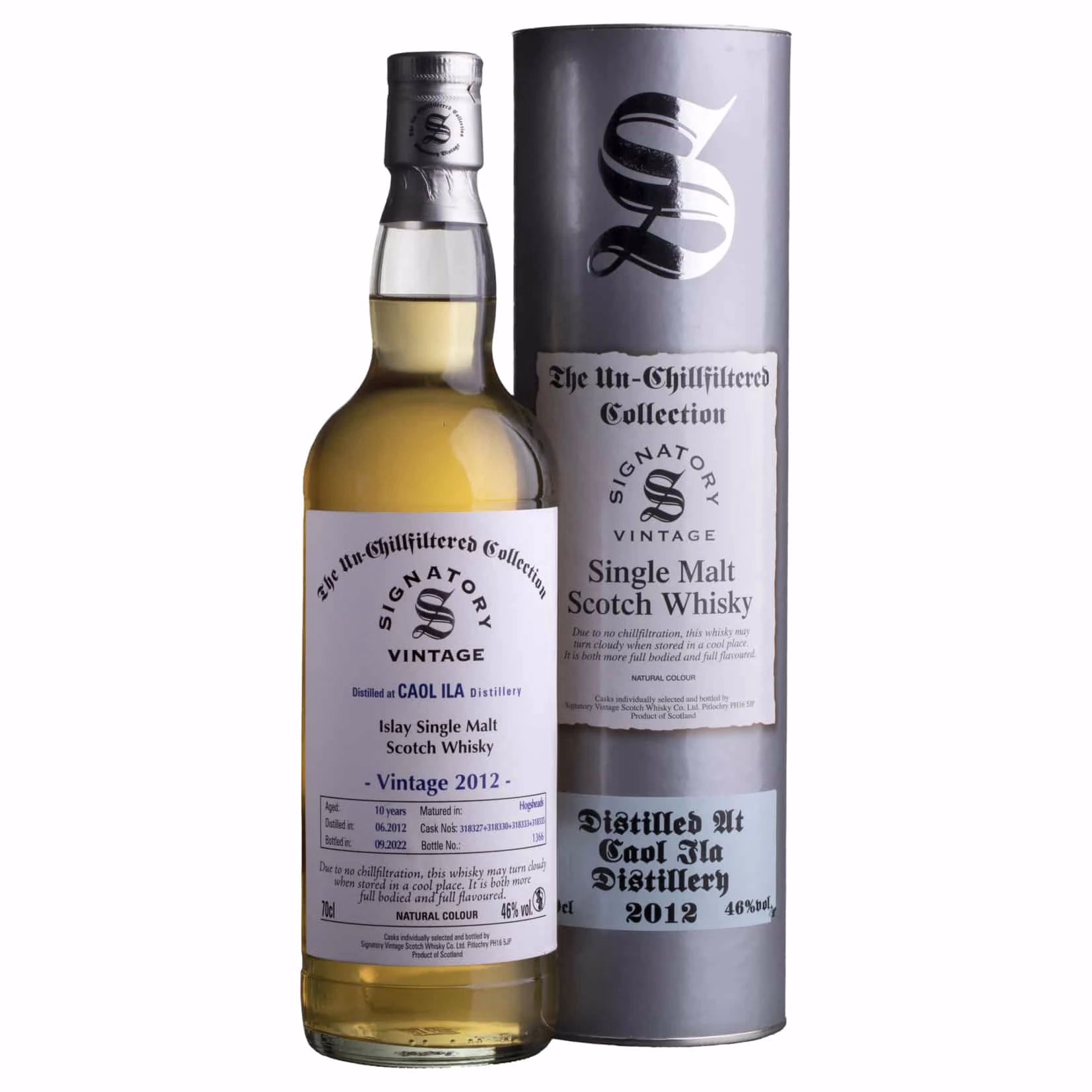 _A6A7013 Whisky Signatory Caol Ila 2012 11 YO Un-Chillfiltered Collection Islay Single Malt 46%