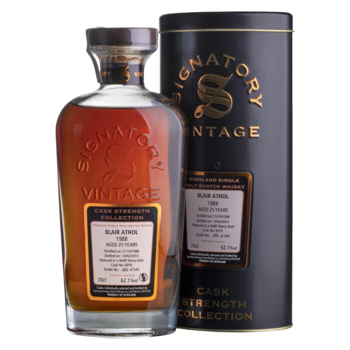 Whisky Signatory Blair Athol Cask Strenth Highland Single Malt 1988 25 YO 62,1%