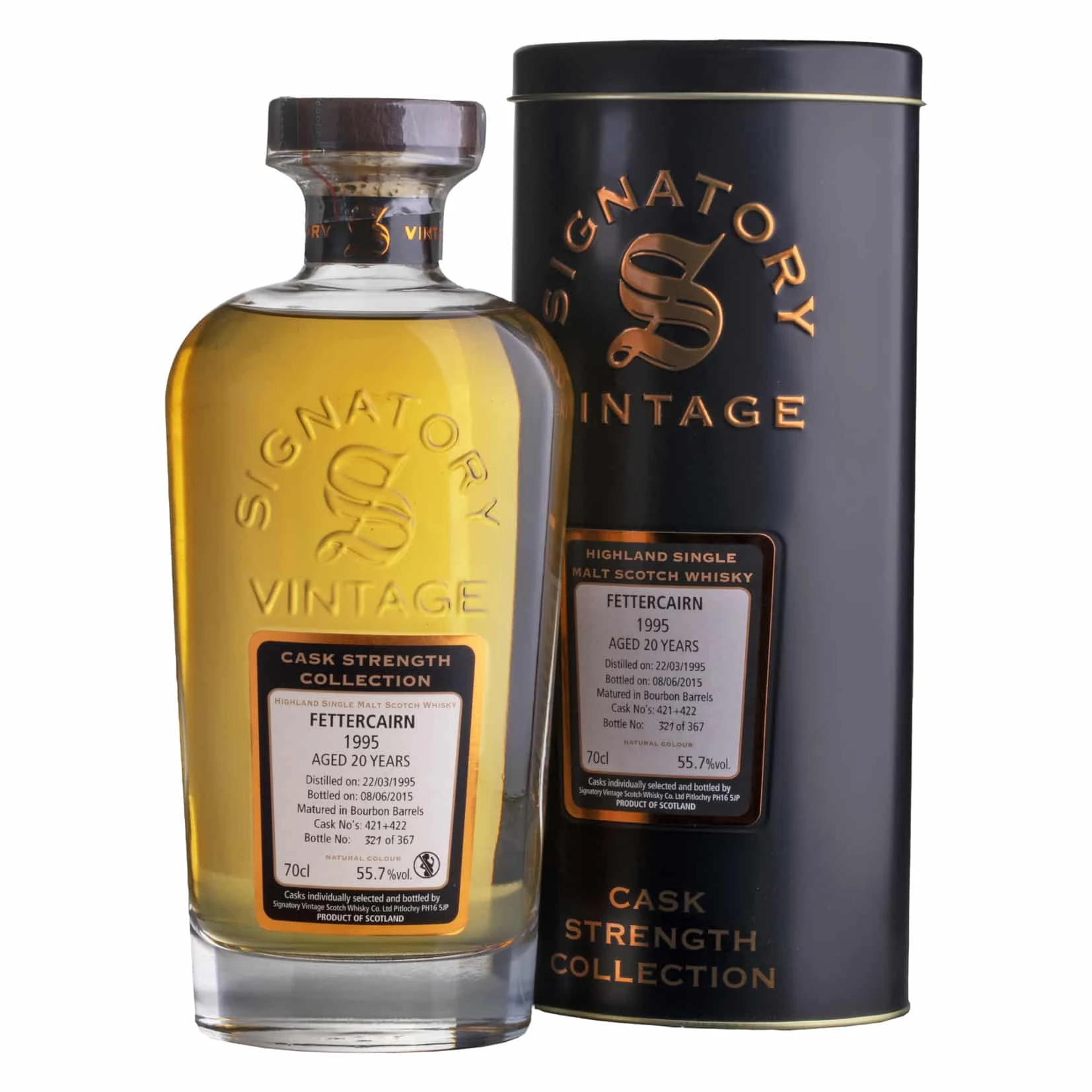 Whisky Signatory Fettercairn Cask Strength Highland Single Malt 1995 20 YO 55,7%