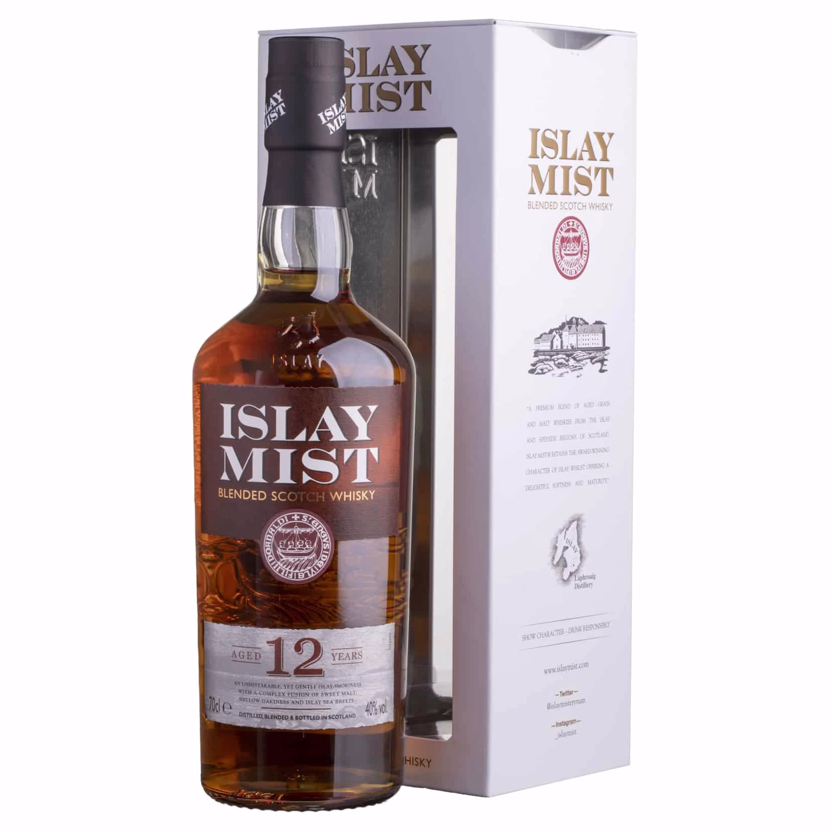 Whisky Islay Mist 12 YO Peated Blended 40%