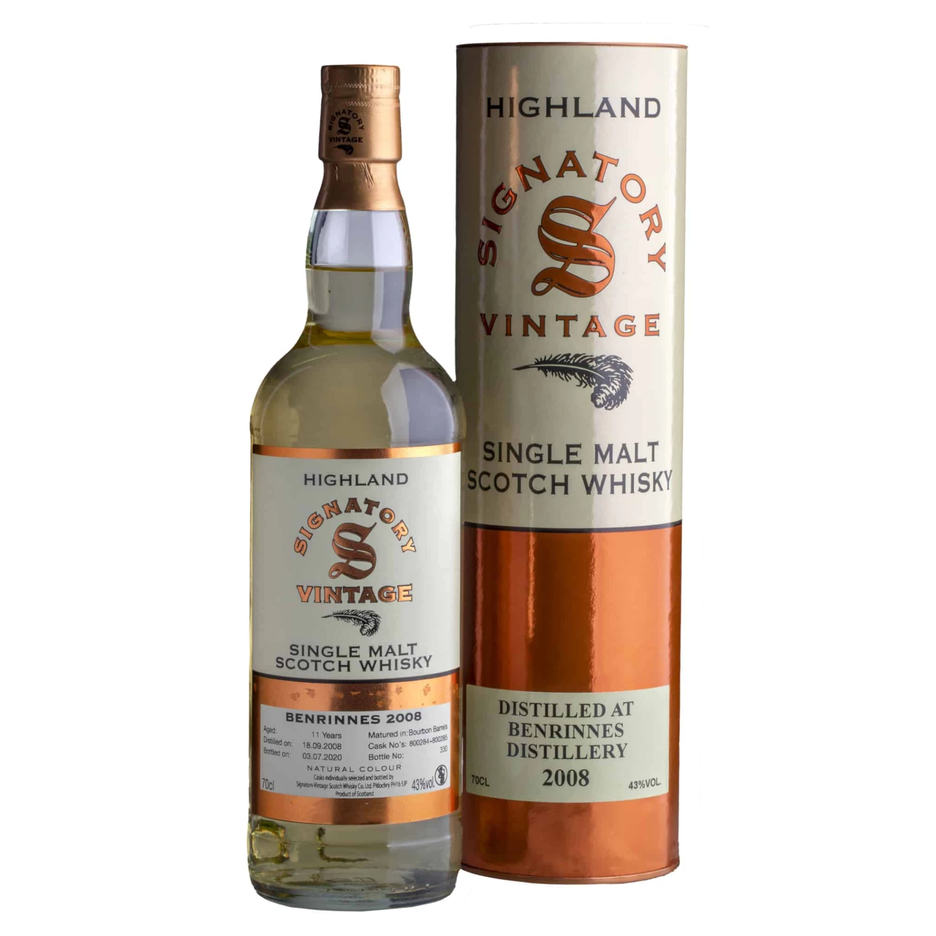 Whisky Signatory Benrinnes Single Malt 2008 11 YO 43%