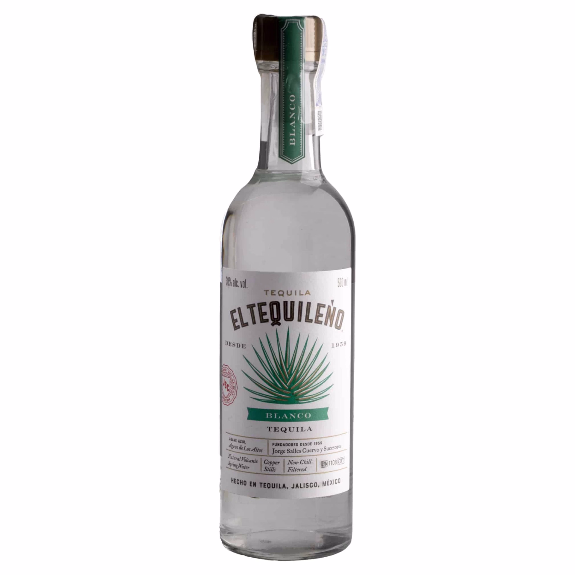 Tequila El Tequileño Blanco 38%