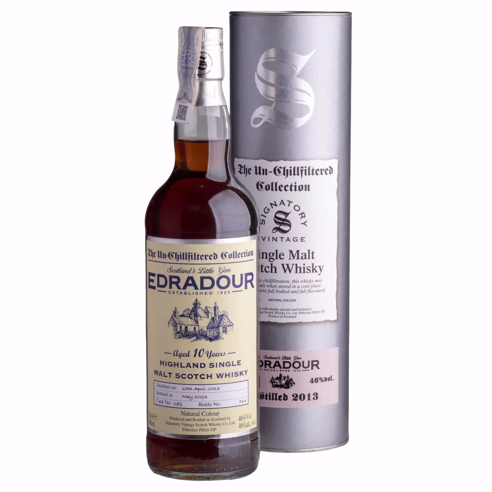 Whisky Signatory Edradour 2013 10 YO Un-Chillfiltered Collection Highland Single Malt 46%
