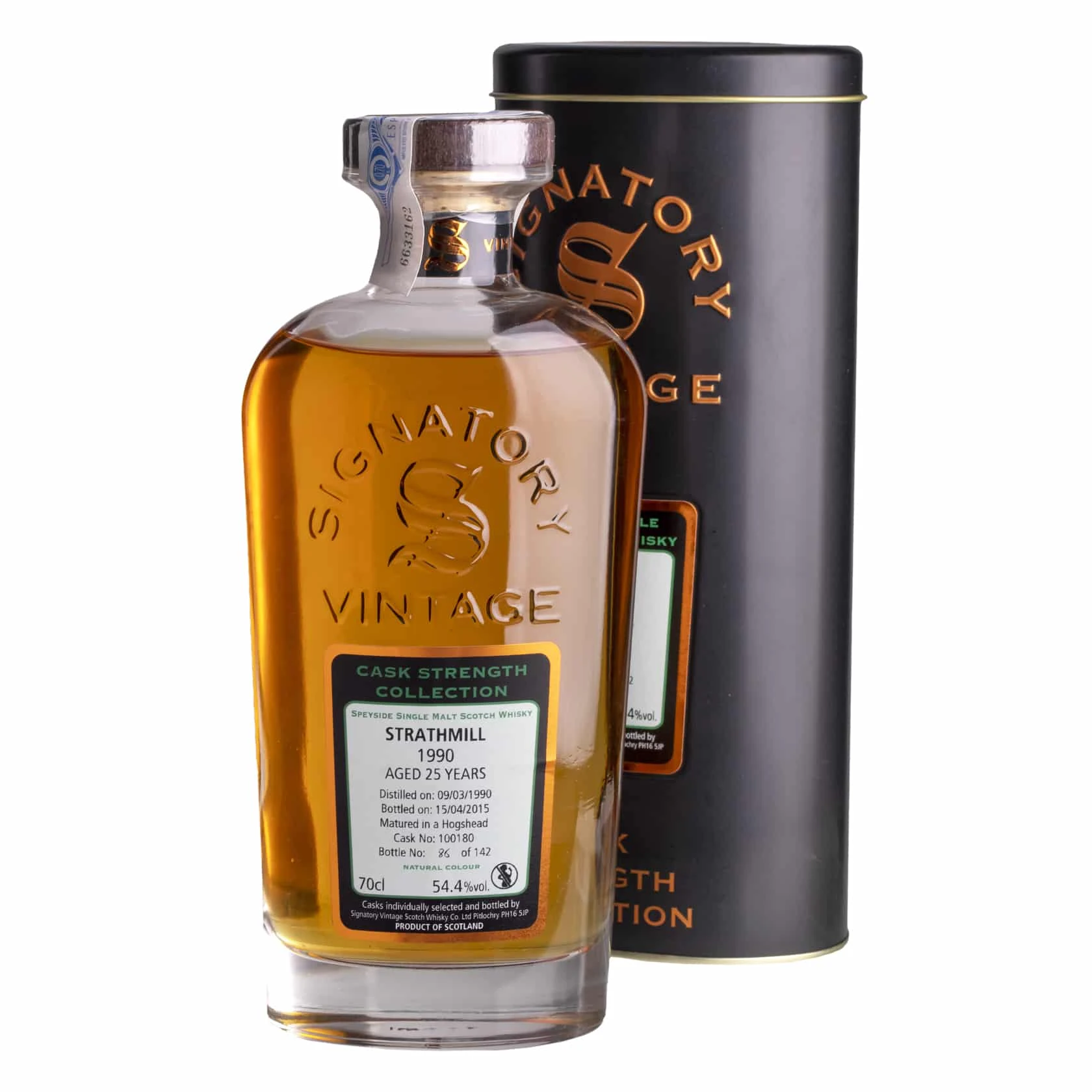 Whisky Signatory Strathmill 1990 25 YO Cask Strength Collection Speyside Single Malt 54,4%