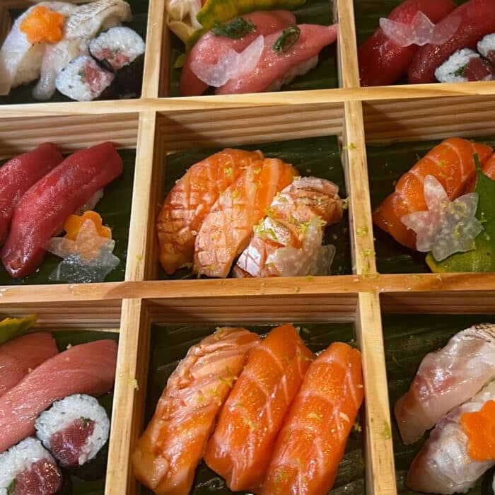Maridaje de Sushi, con productos top