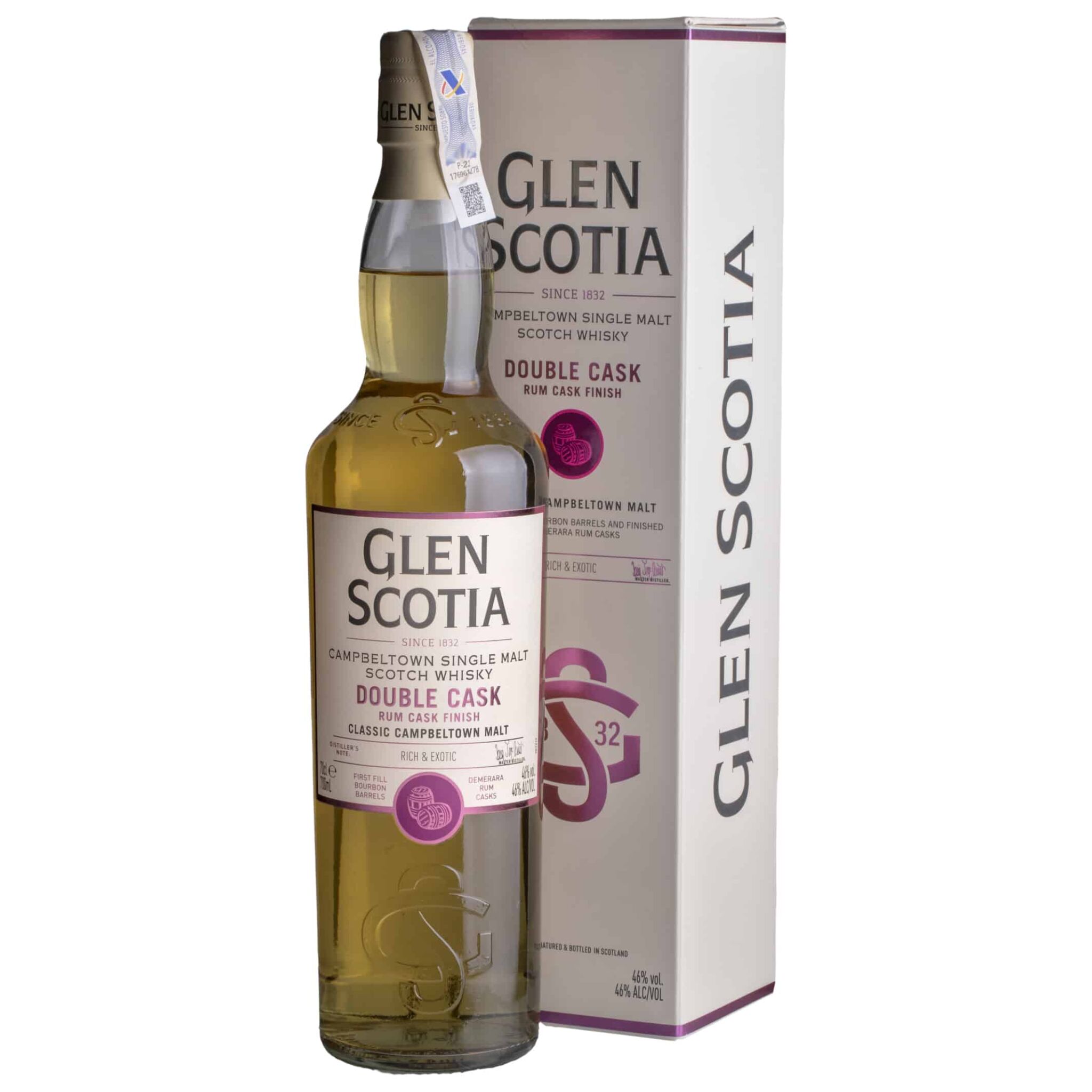 Whisky Glen Scotia Double Cask Rum Finish Campbeltown Single malt 46%