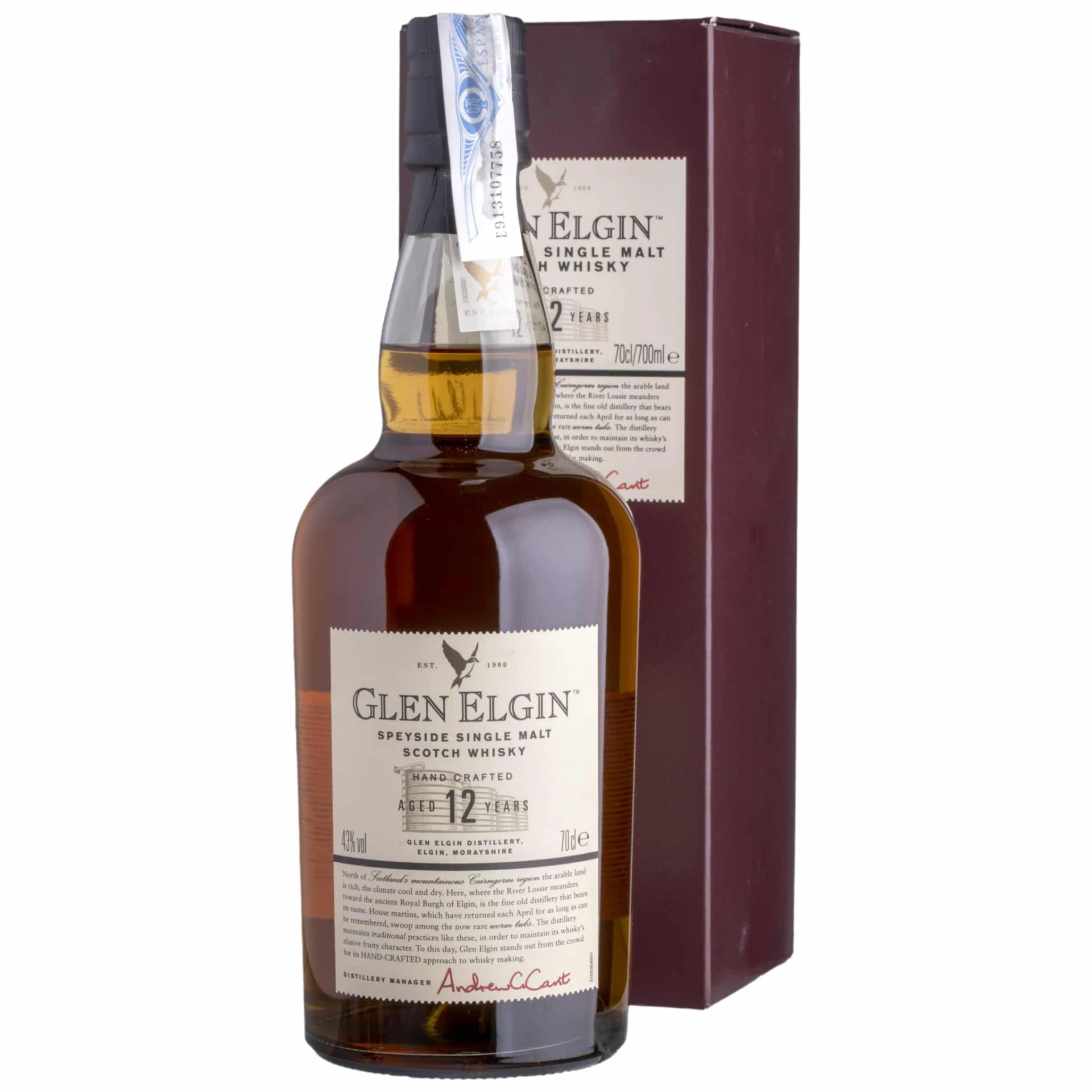 Whisky Glen Elgin 12 YO Speyside Single Malt