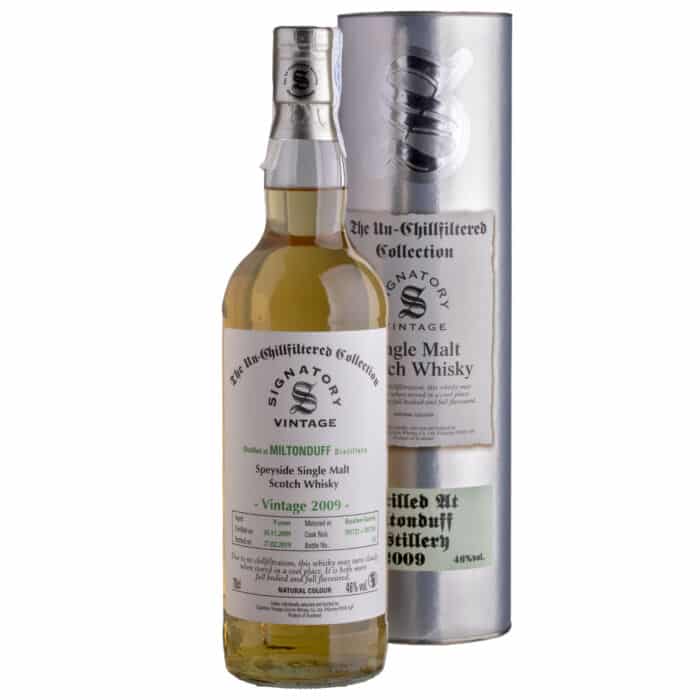 Whisky Signatory Miltonduff 2009 9 YO Un-Chillfiltered Collection Speyside Single Malt 46%