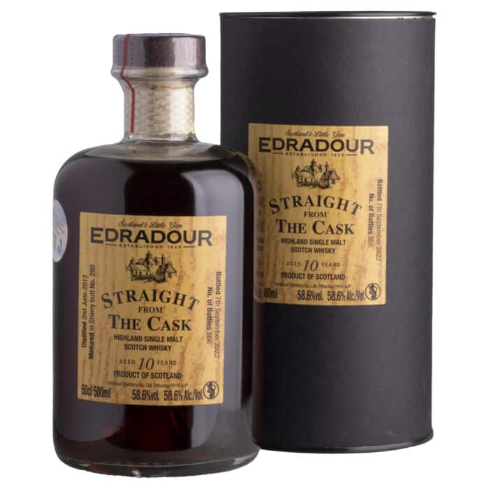 Whisky Edradour 10 YO 2012 SFTC Sherry Cask Highland Single Malt 58,6%