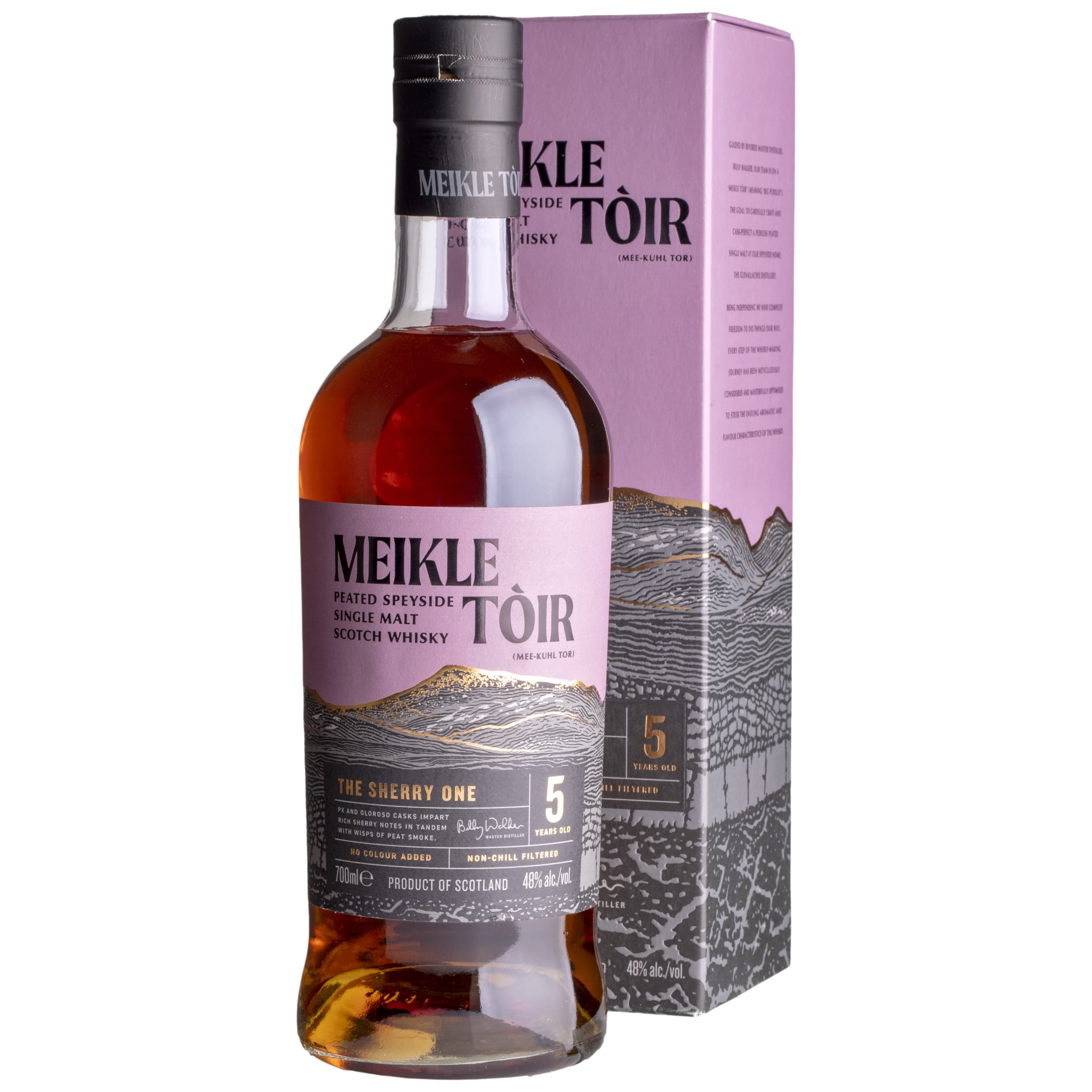 Whisky Meikle Tòir The Sherry One 5 YO Peated Speyside Single Malt 48%