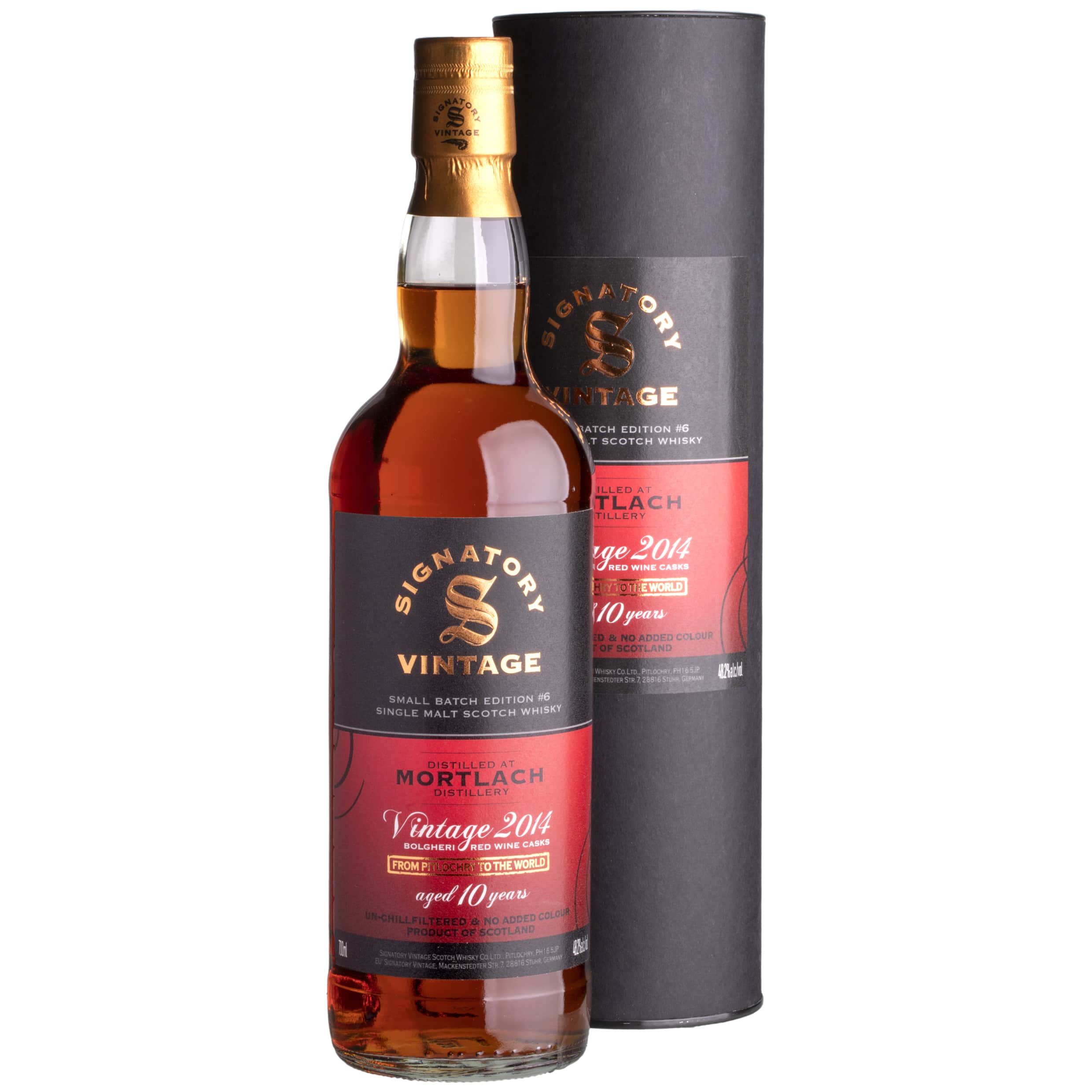 Whisky Signatory Mortlach 2014 Bolgheri Cask 10 YO Small Batch Ed. #6 Speyside Single Malt 48,2%