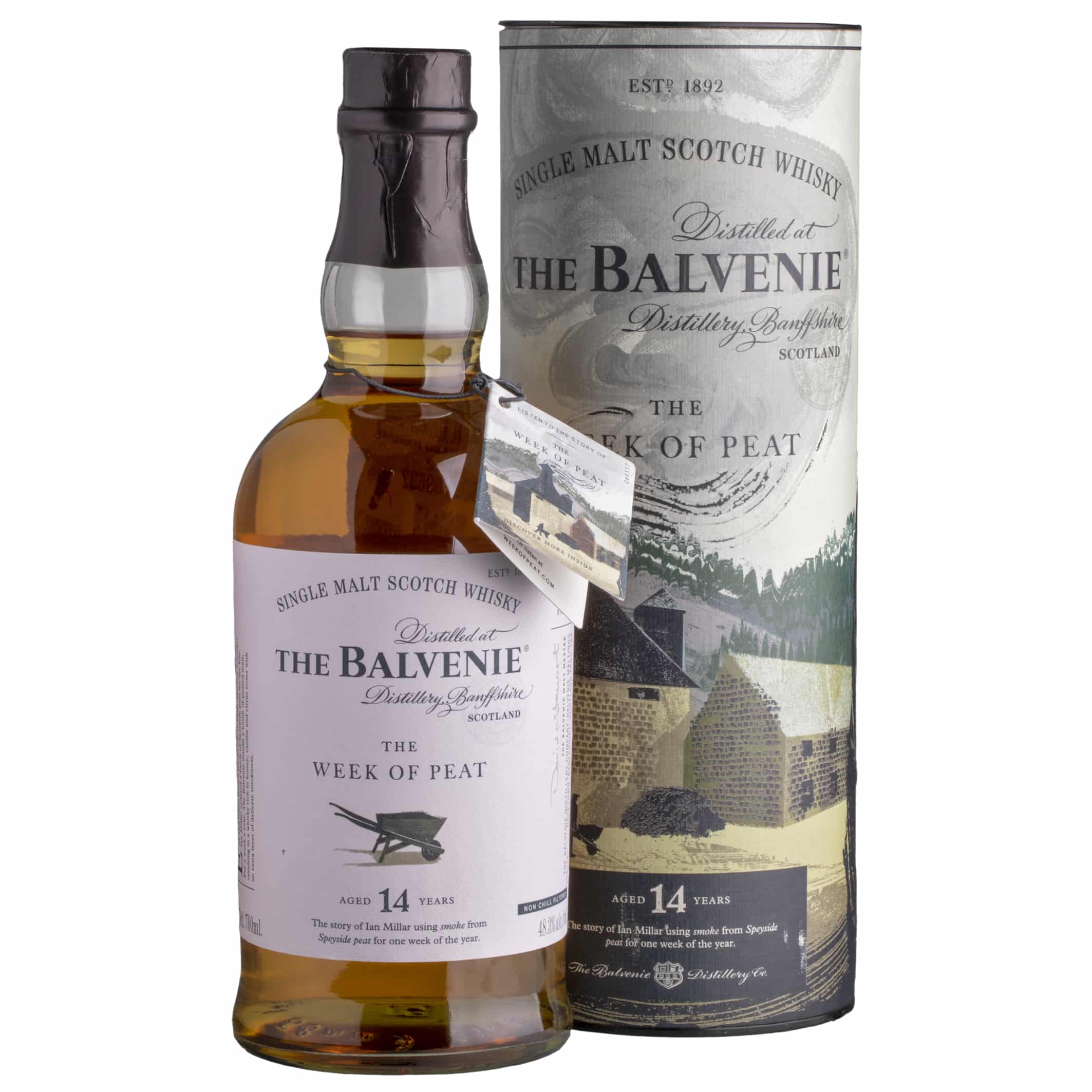 Whisky The Balvenie 14 YO The Week of Peat Speyside Single Malt 48,3%