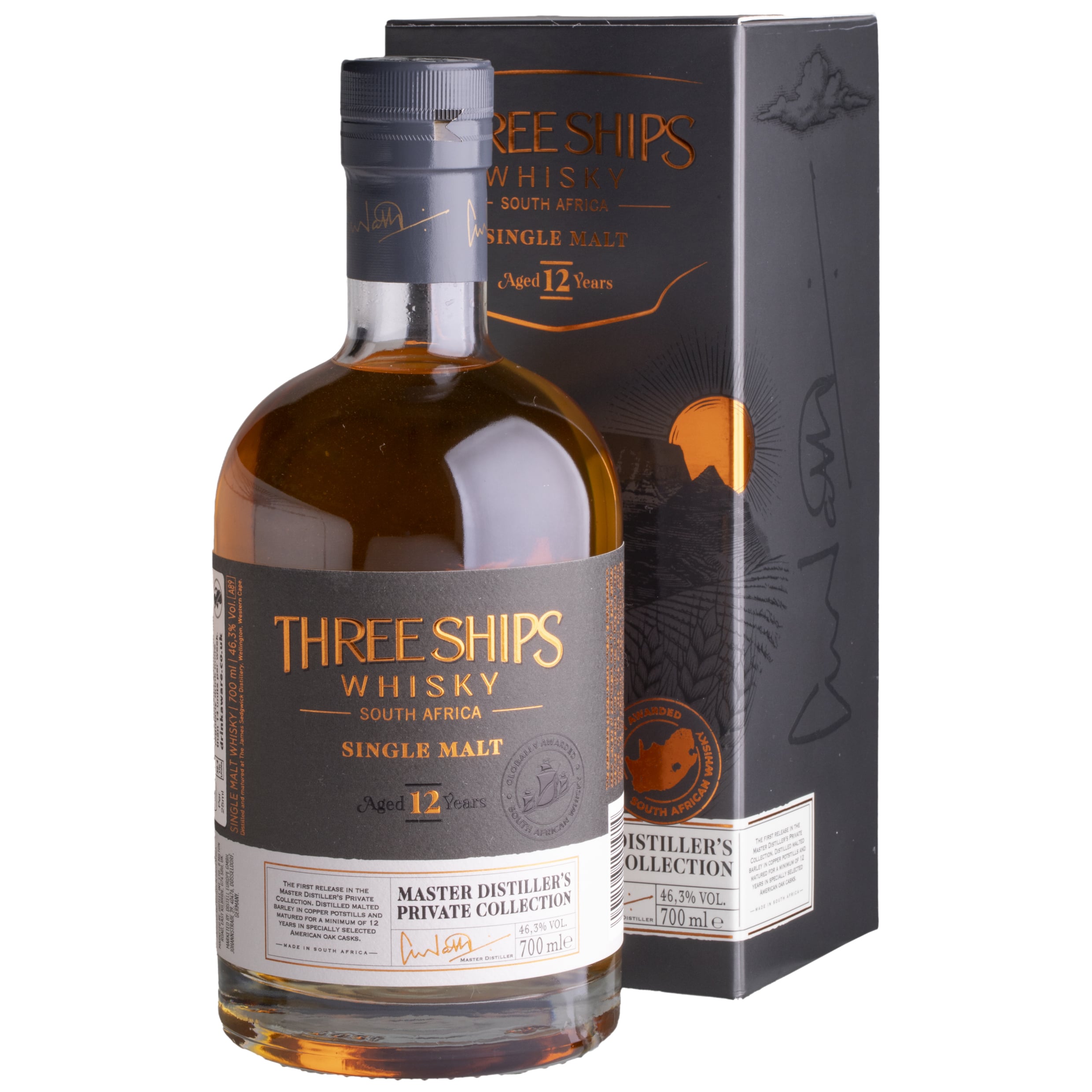 Whisky Three Ships 12 YO South Africa Single Malt 46,3%