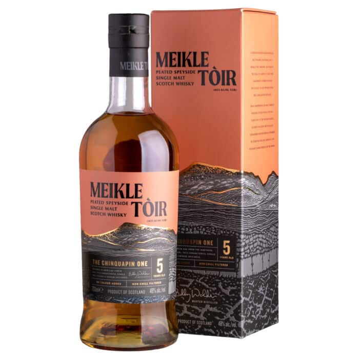 Whisky Meikle Tòir The Chinquapin One 5 YO Peated Speyside Single Malt 48%