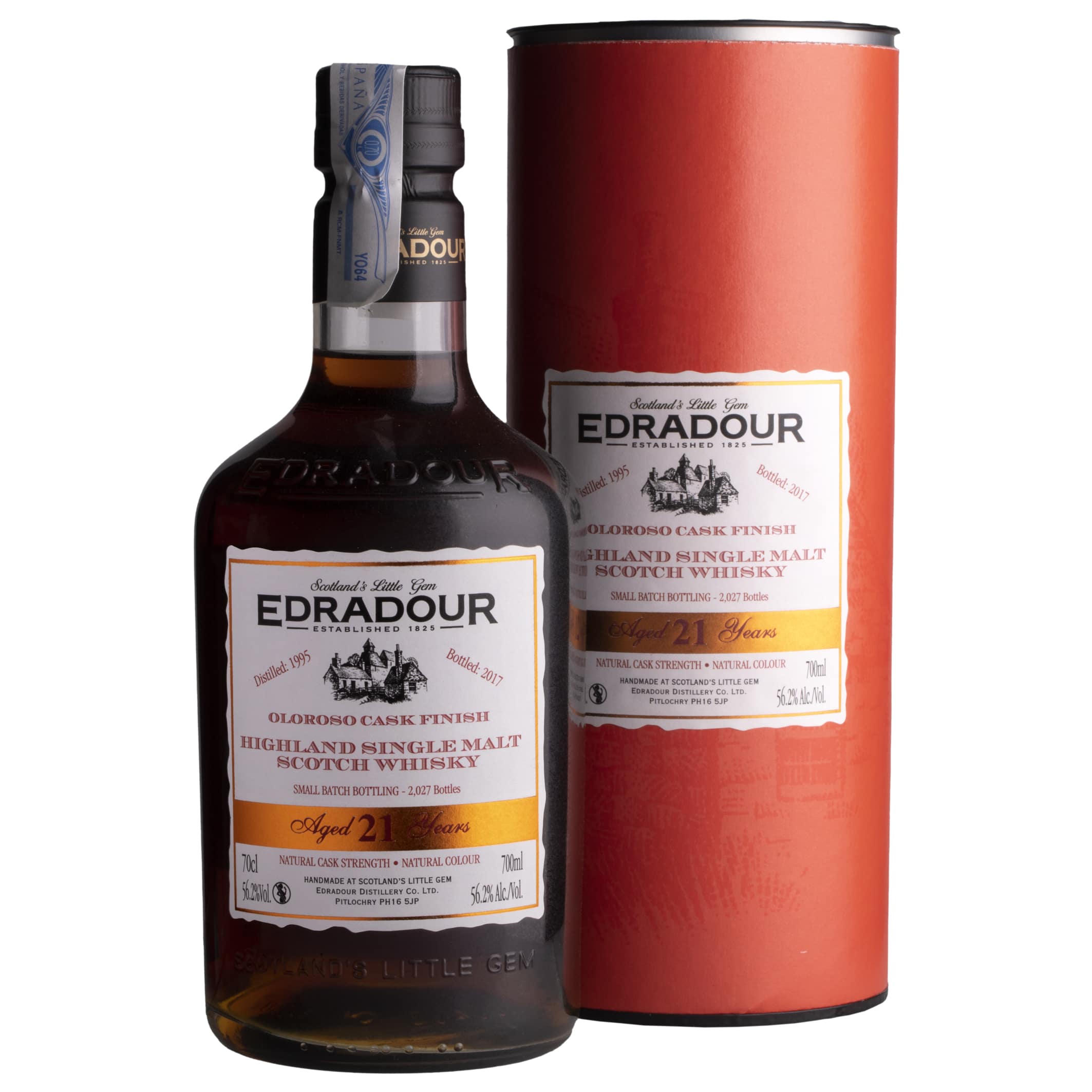 Whisky Edradour 21 YO 1995 Oloroso Cask Finish Highland Single Malt 56,2%