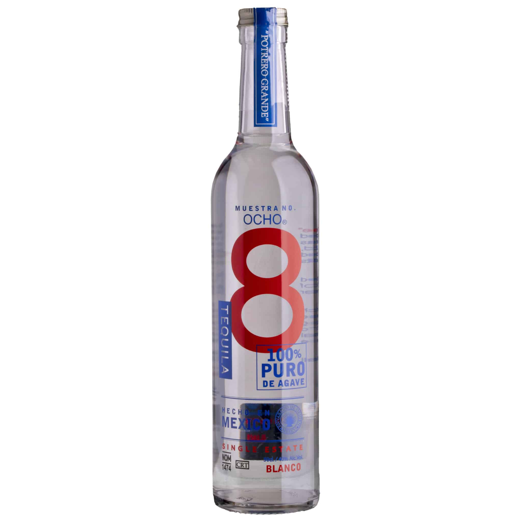 Tequila 8 Ocho Blanco 50cl 40%