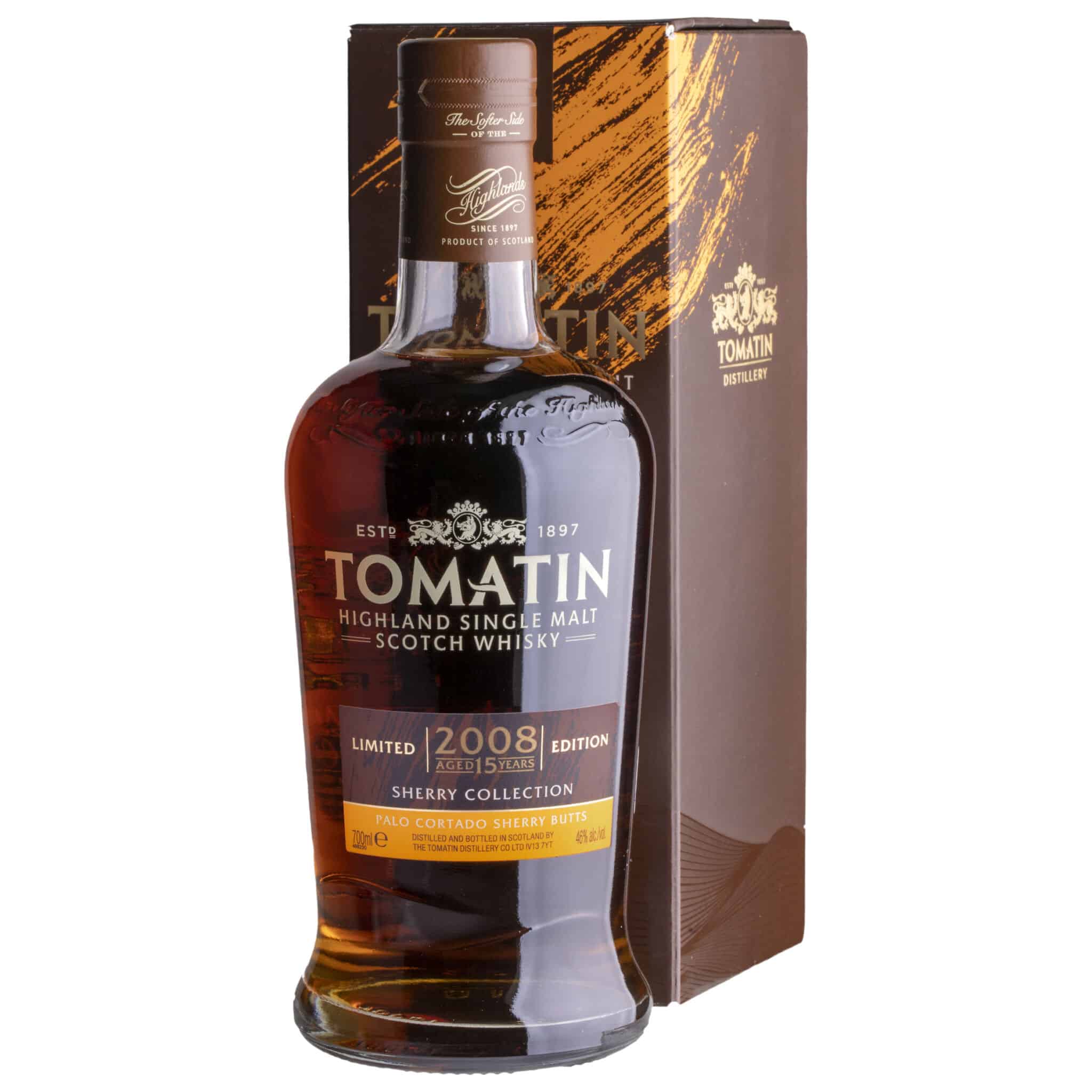 Whisky Tomatin 15 YO Palo Cortado Sherry Butts Highland Single Malt 46%