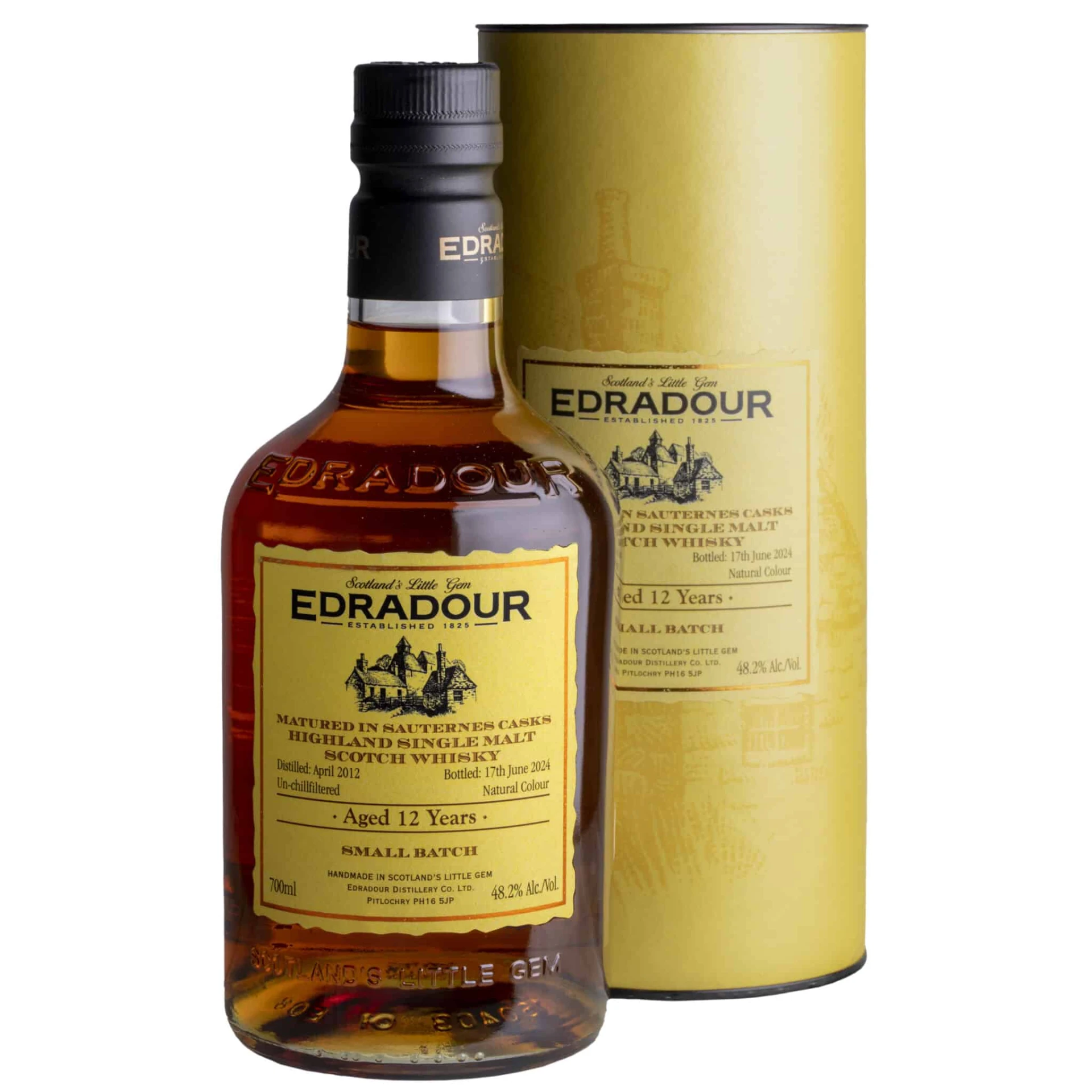 Whisky Edradour 12 YO Sauternes Casks Highland Single Malt 48,2%