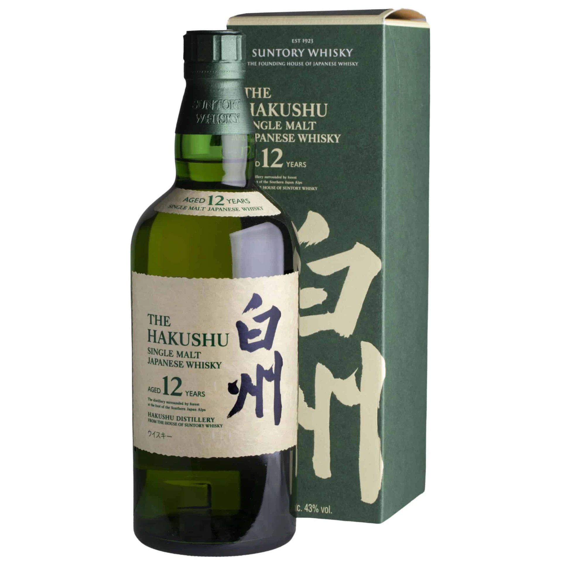 Whisky The Hakushu 12 YO Single Malt 43%